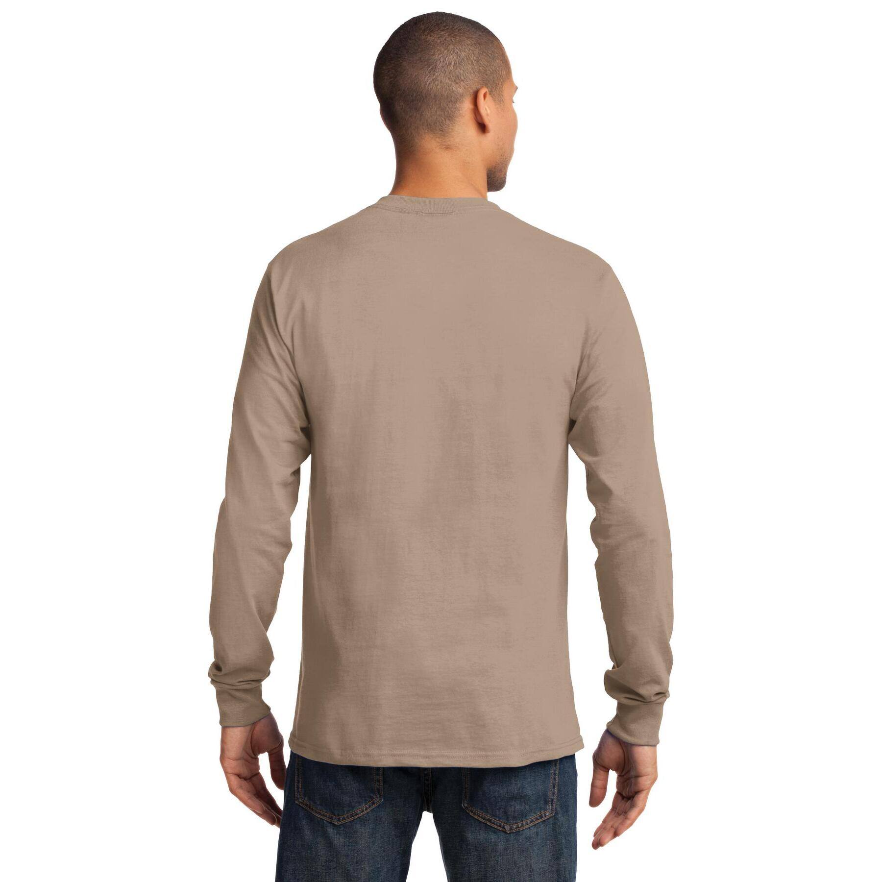 Port & Company® Neutrals Long Sleeve Essential T-Shirt | Michaels