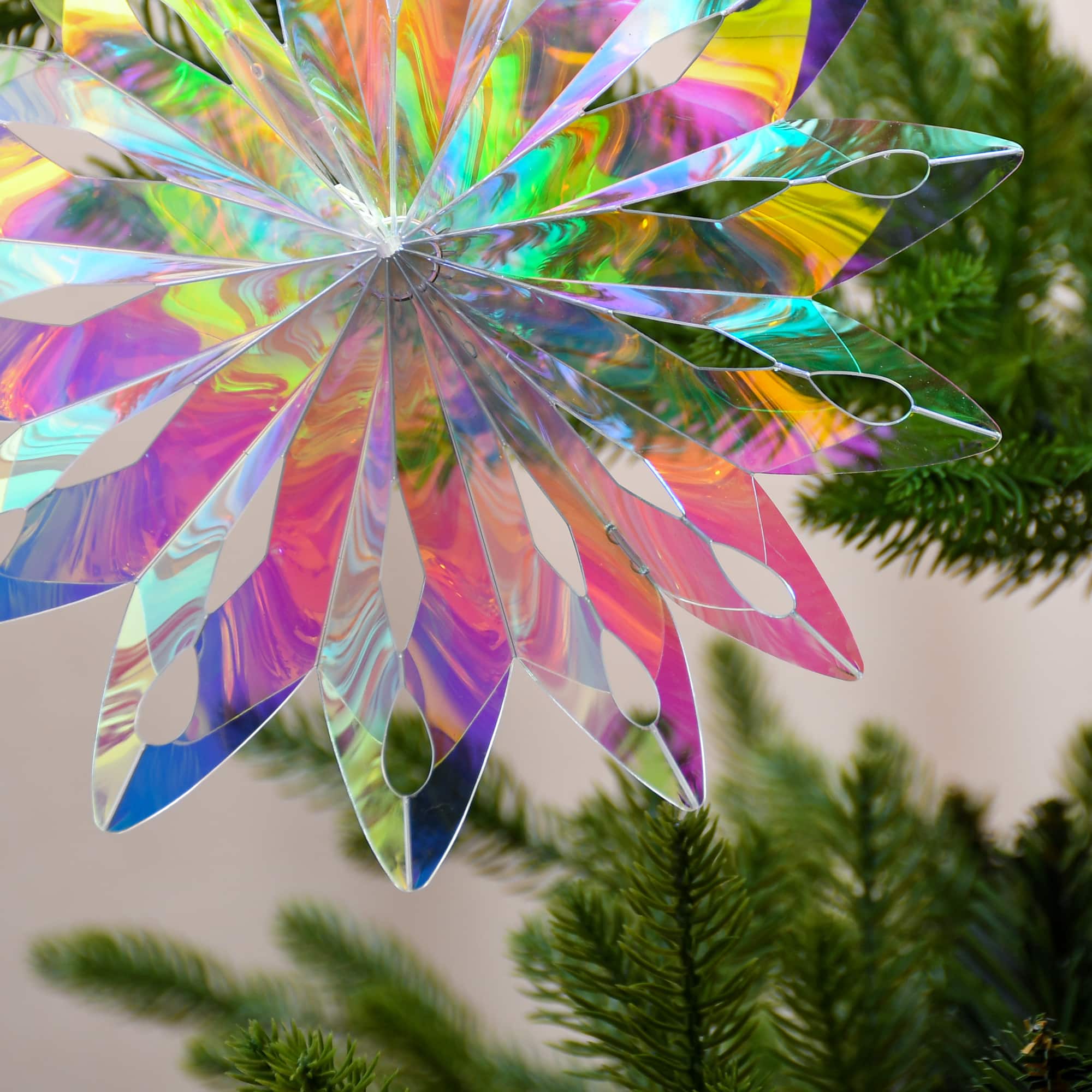 7.5&#x22; Iridescent Snowflake Ornament by Ashland&#xAE;