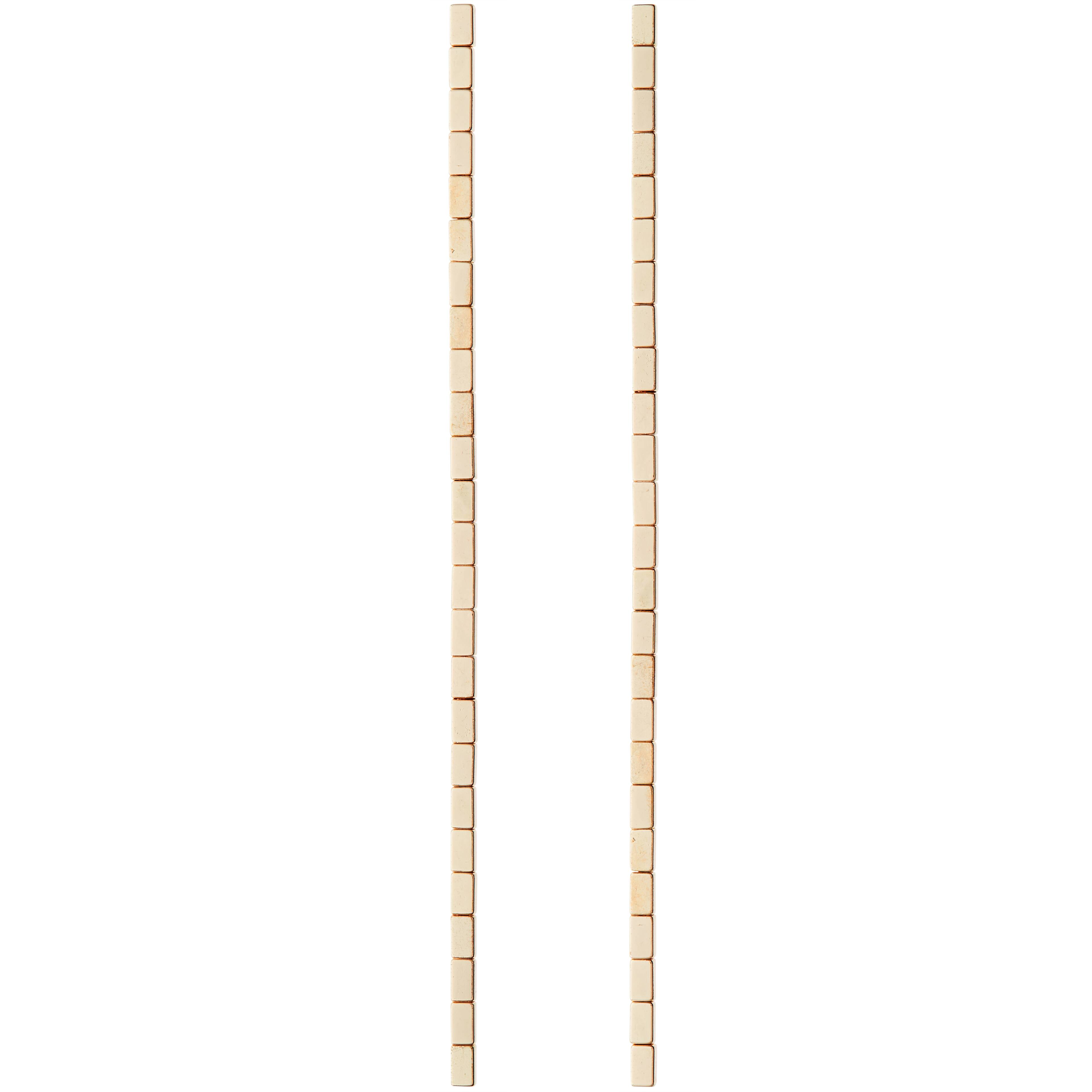 Gold Hematite Square Beads, 5mm by Bead Landing™