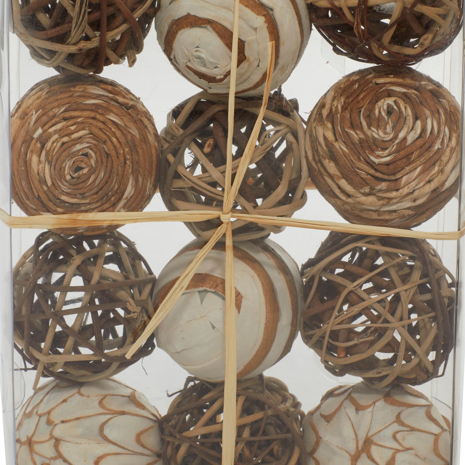 3&#x22; Natural Dried Floral Vase Filler Orb Set