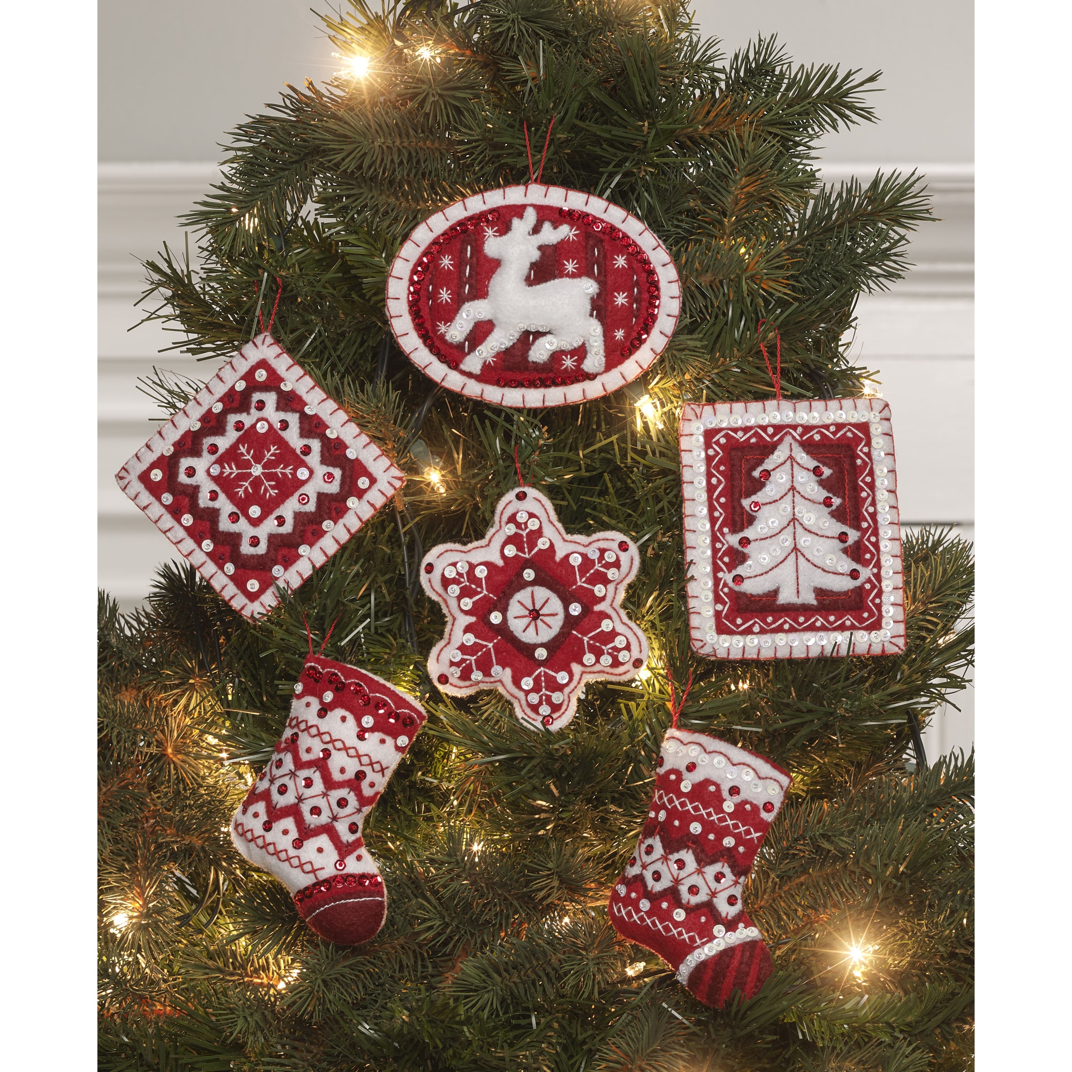 Bucilla&#xAE; Nordic Christmas Felt Ornaments Applique Kit