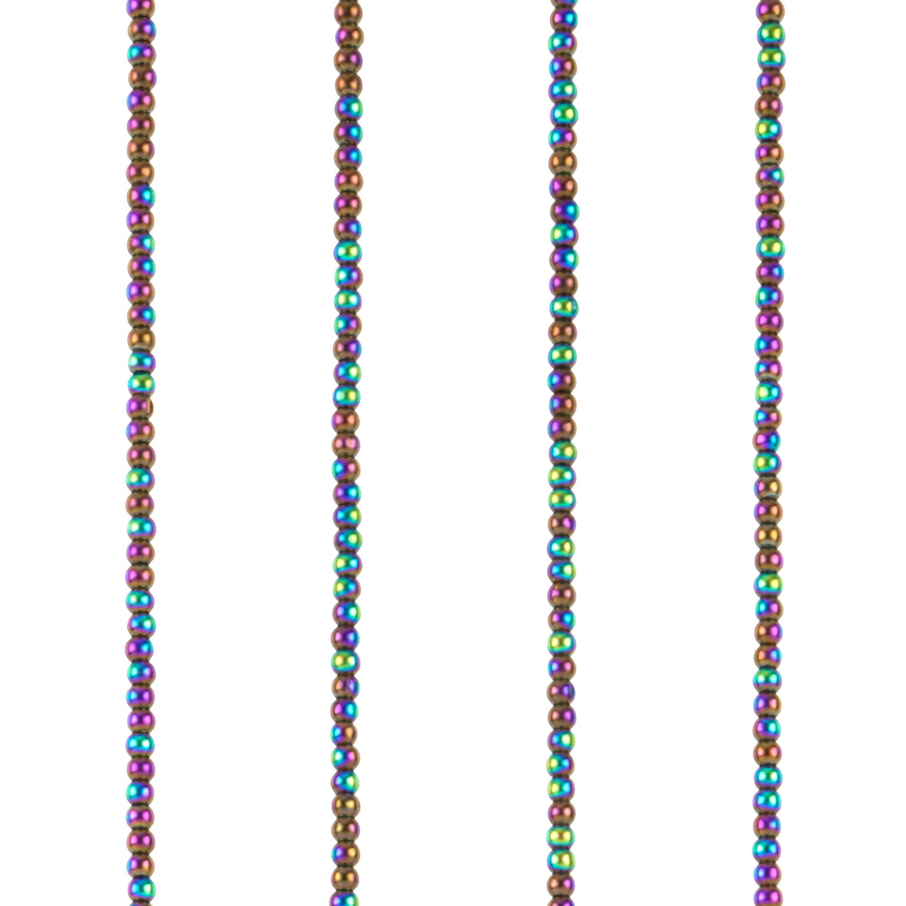 12 Pack: Purple AB Glass Round Beads, 1.8mm by Bead Landing™