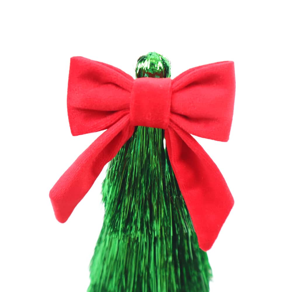 Tinsel Tree with Bow Tabletop D&#xE9;cor by Ashland&#xAE;