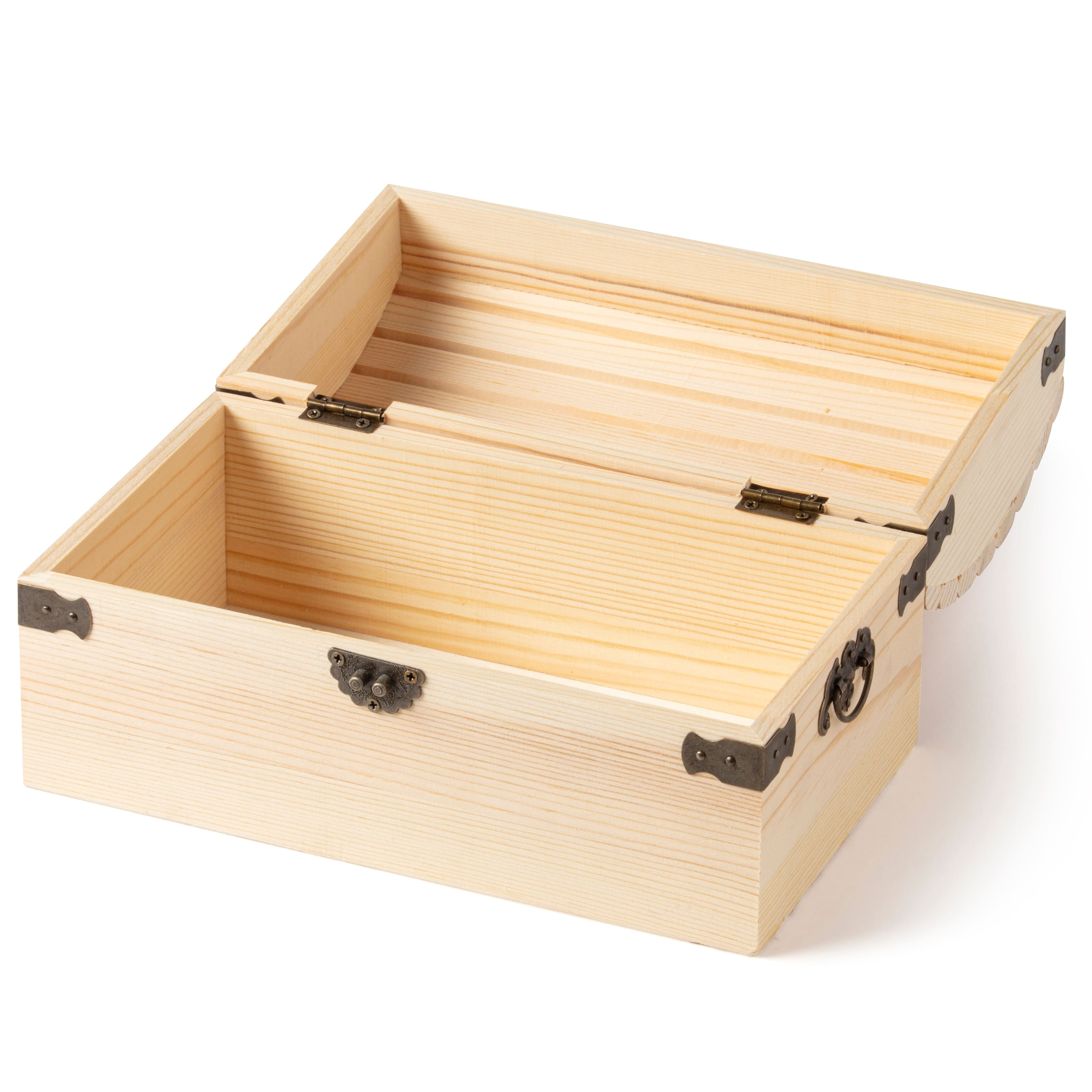 9" Ornate Wood Treasure Chest by Make Market®