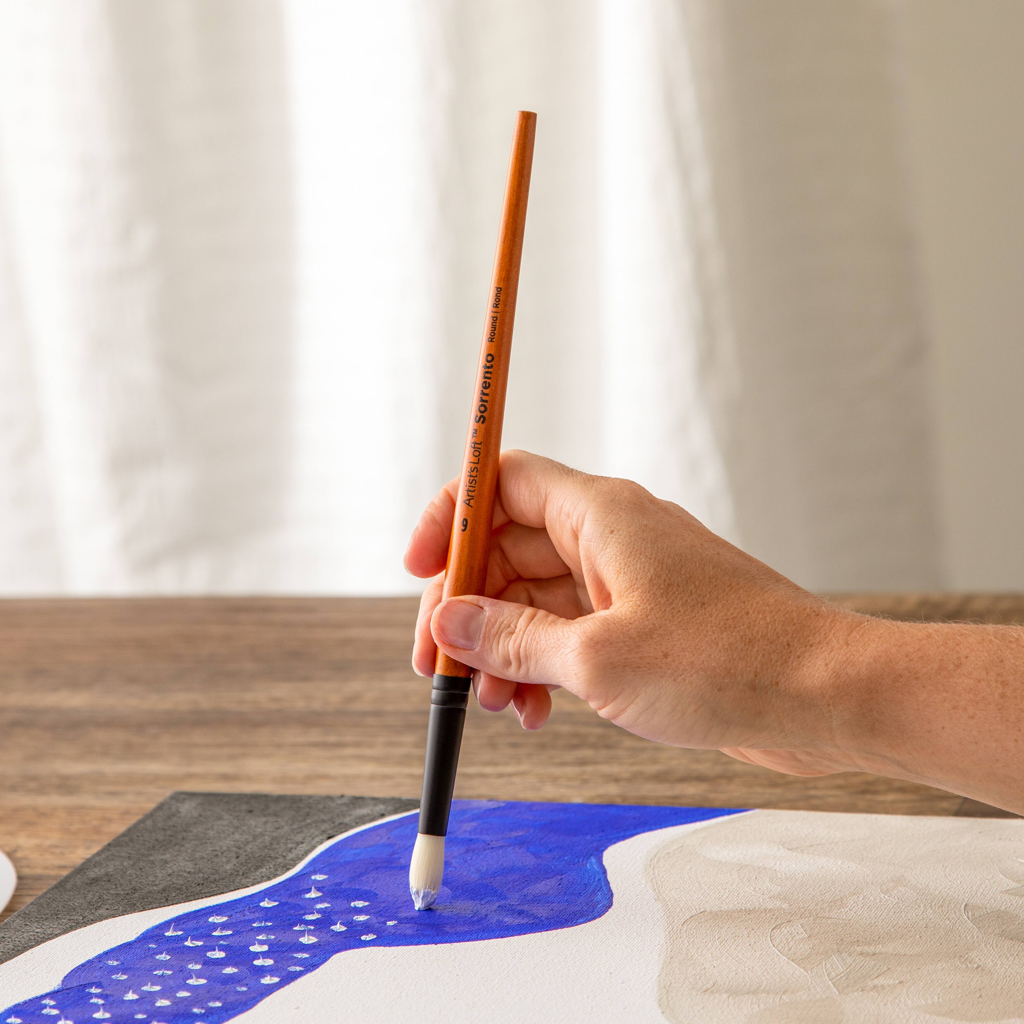 12 Pack Sorrento Oil Short Handle Round Brush by Artist's Loft™ Michaels