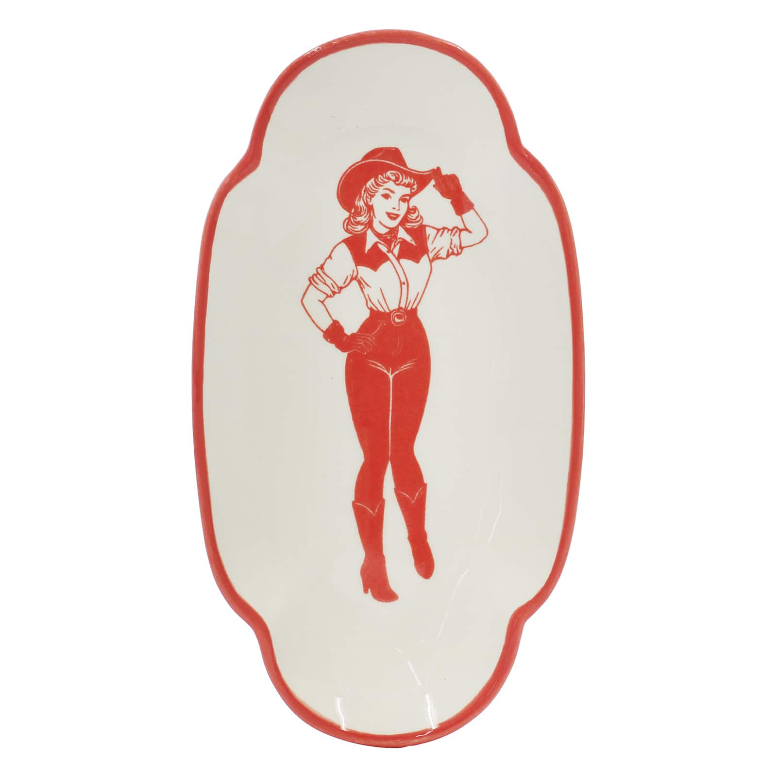 8.25" Pink Cowgirl Ceramic Dish by Ashland®
