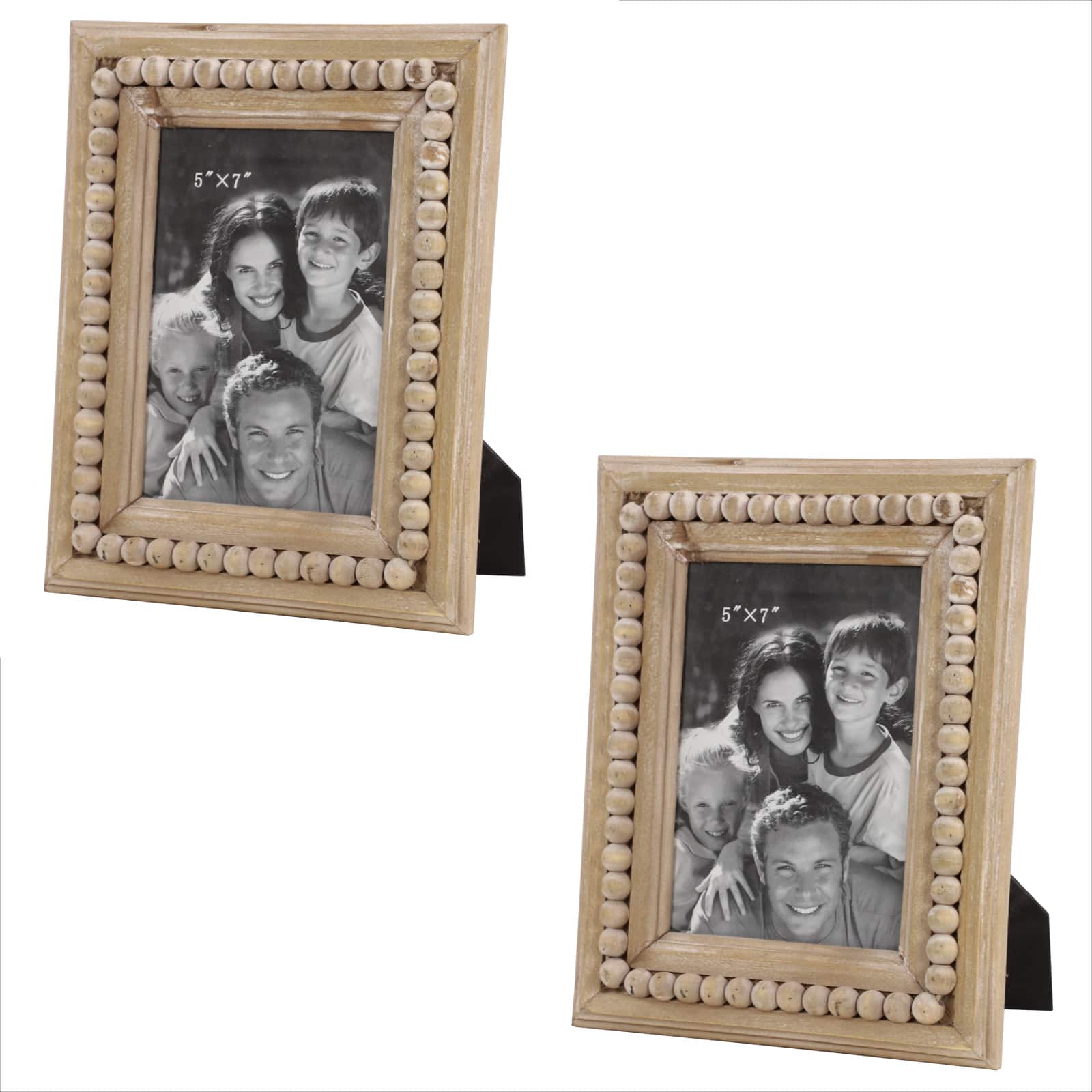 2 Pack Light Brown Wood 5&#x22; x 7&#x22; Frame