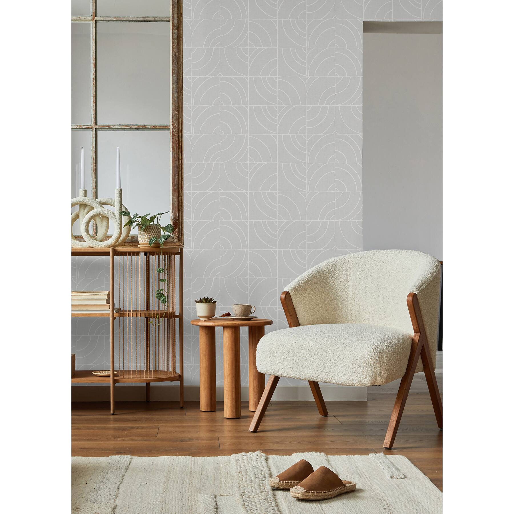 NuWallpaper Egypt Sherrod Batik Blok Peel &#x26; Stick Wallpaper