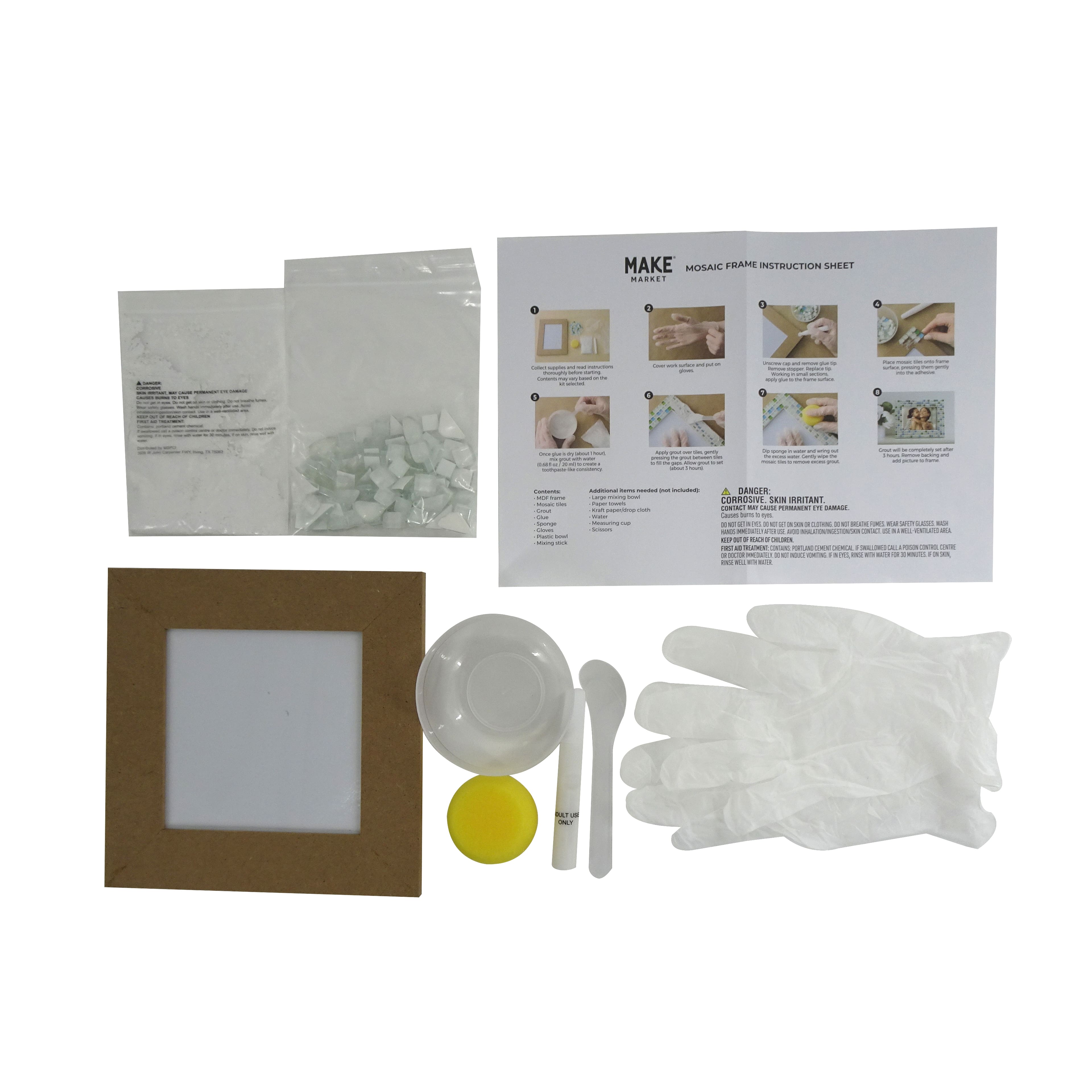 5&#x22; x 5&#x22; Iridescent Mosaic Frame Kit by Make Market&#xAE;
