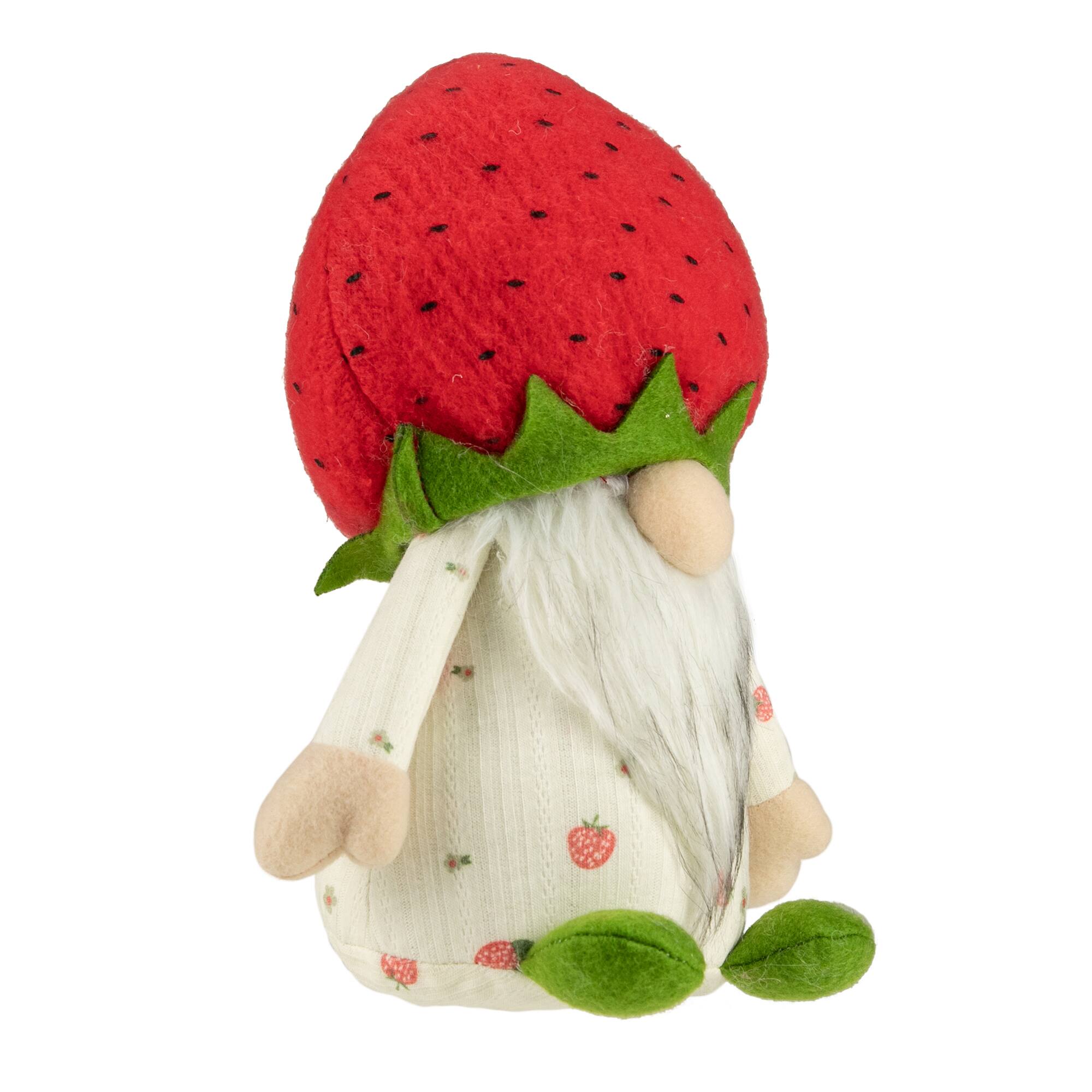 9.5&#x22; Green &#x26; Red Boy Springtime Strawberry Gnome