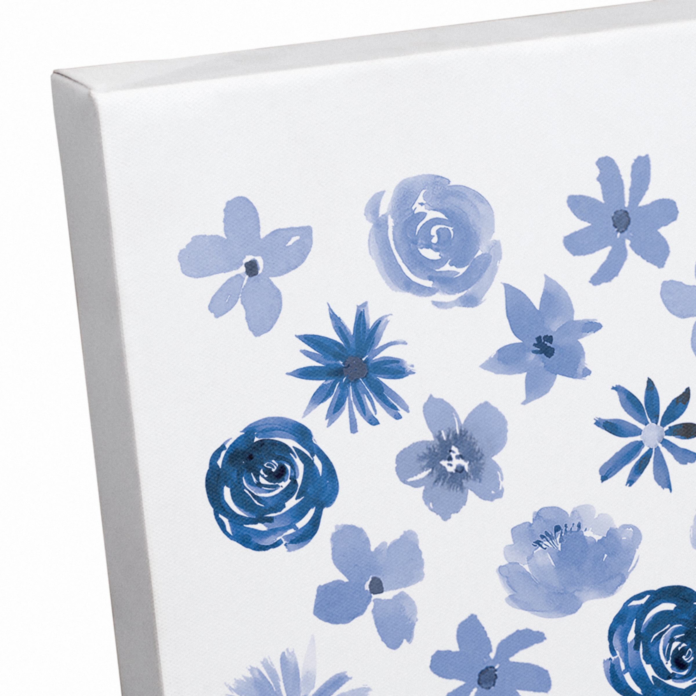 Watercolor Floral Flag Canvas Wall Art