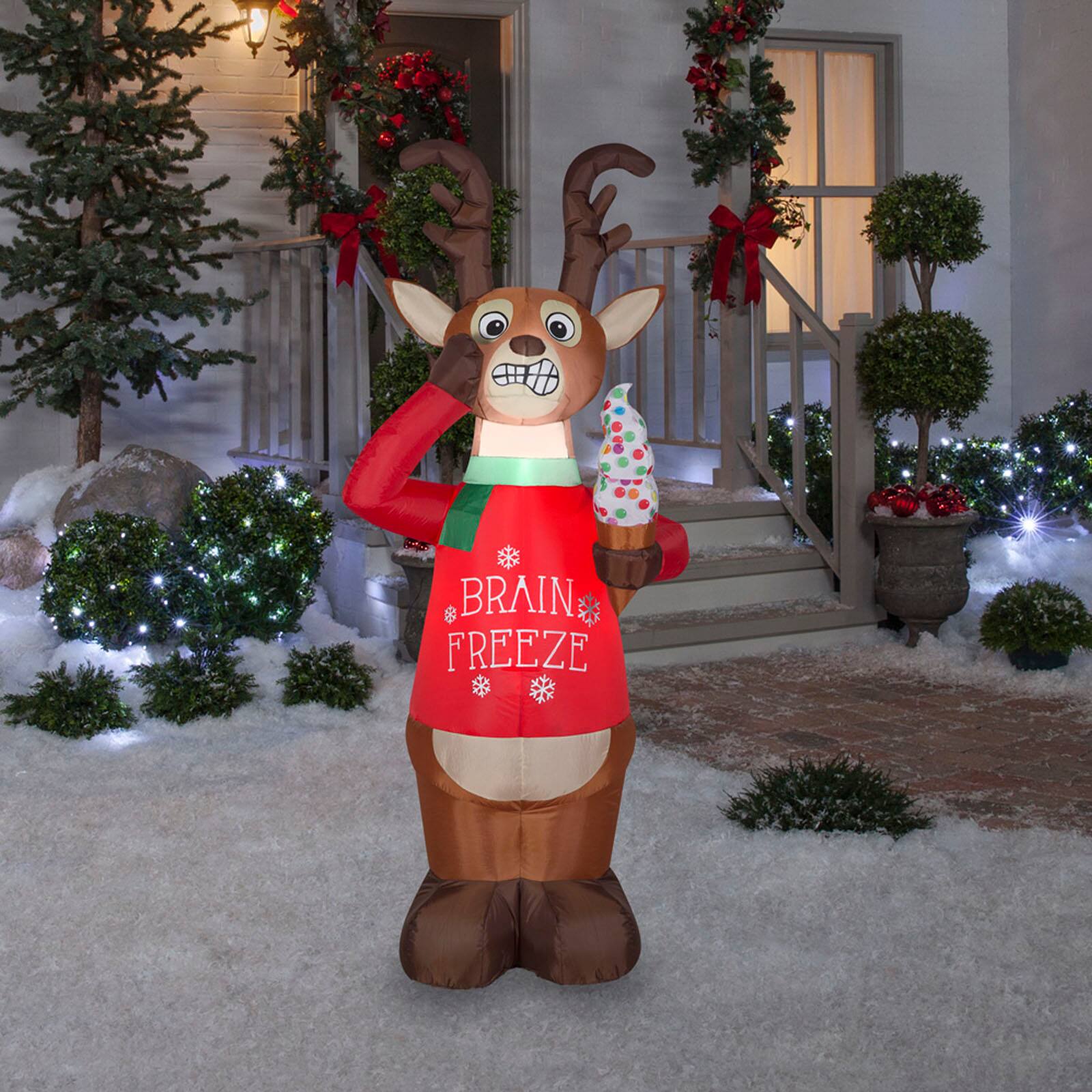 6ft. Animated Airblown&#xAE; Inflatable Christmas Shaking Reindeer