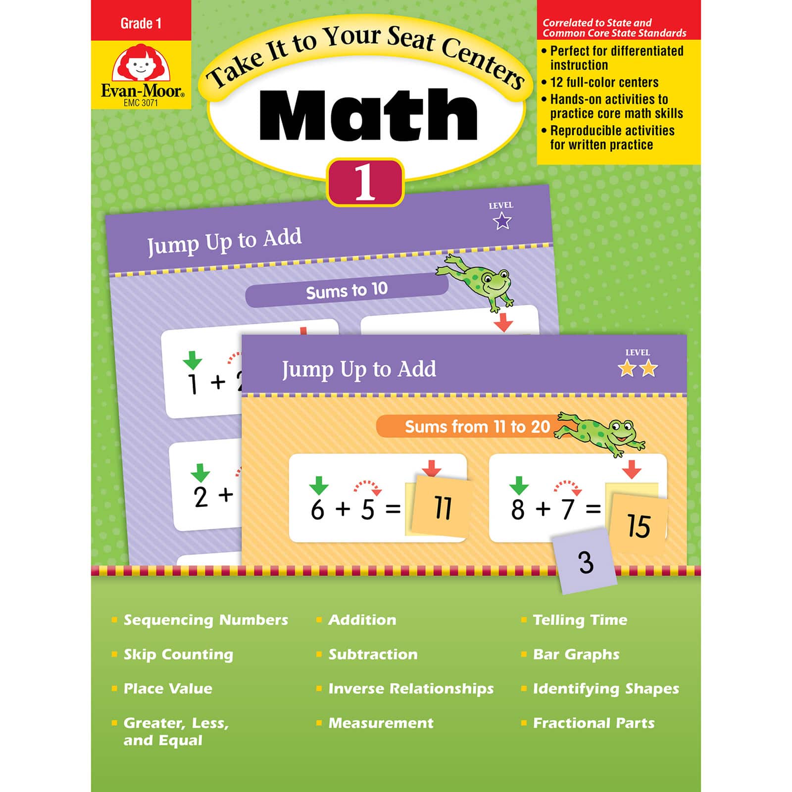 Grade　Publishers　Take　Your　Math　It　Seat　to　Michaels　Centers　Book,　Evan-Moor　Educational
