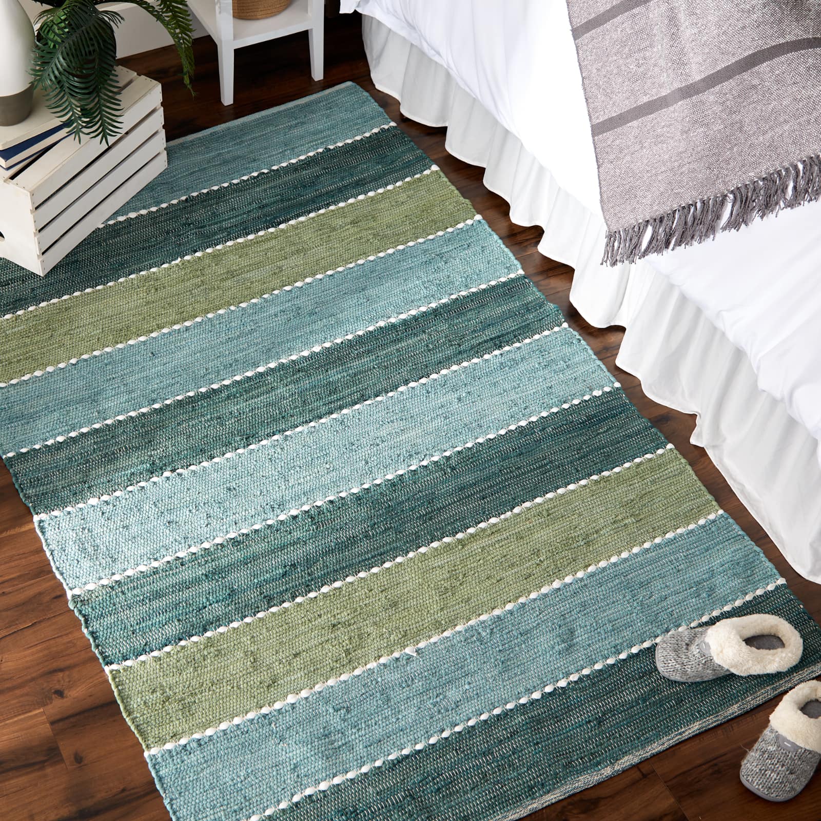 DII® Color Block Cotton Chindi Rug, 4ft. x 6ft.