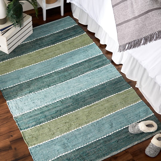 DII® Color Block Cotton Chindi Rug, 4ft. x 6ft. | Rugs & Mats | Michaels