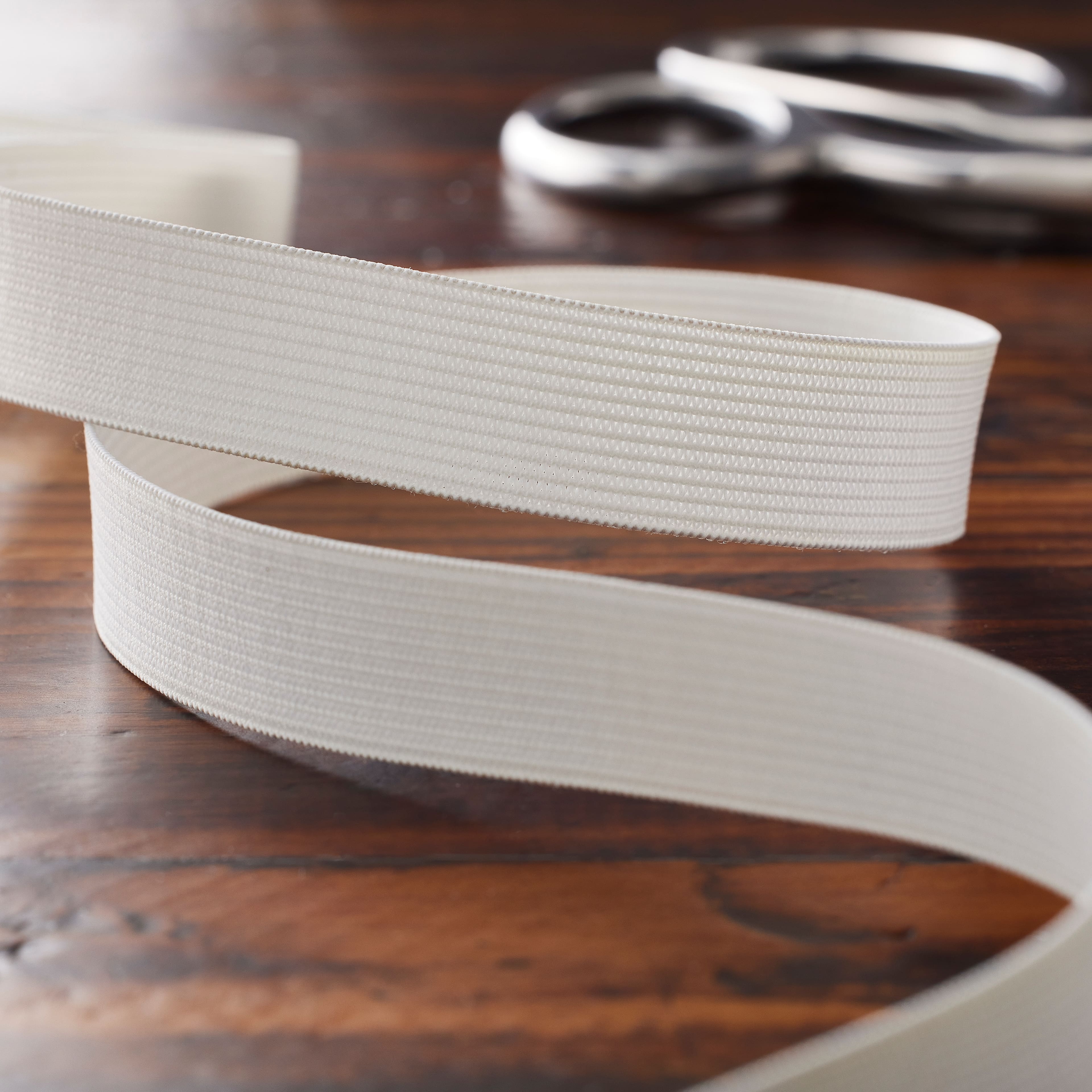 12 Pack: 3/4&#x22; White Knit Non-Roll Elastic Hank by Loops &#x26; Threads&#x2122;