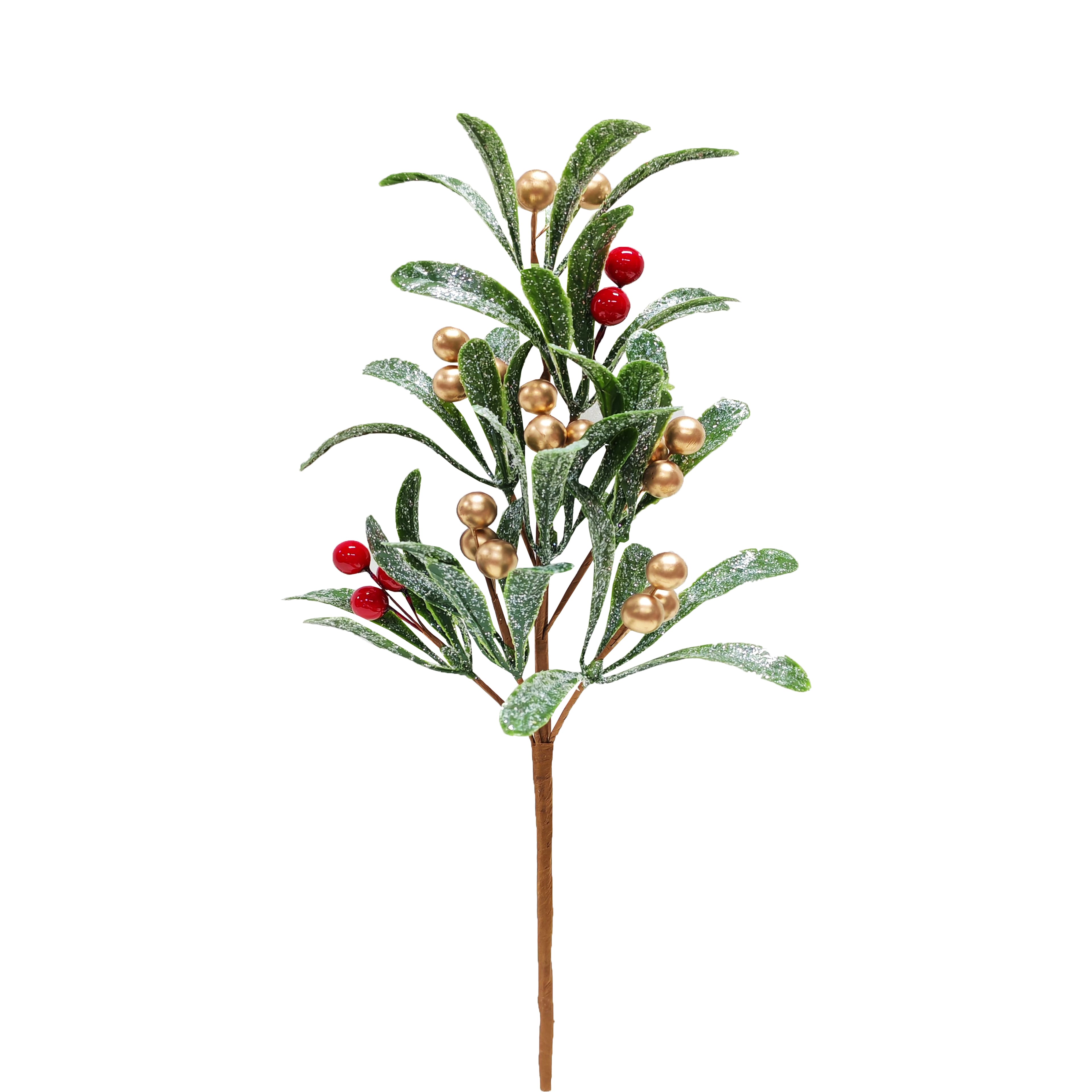 11.5&#x22; Green Leaf with Berry Pick by Ashland&#xAE;