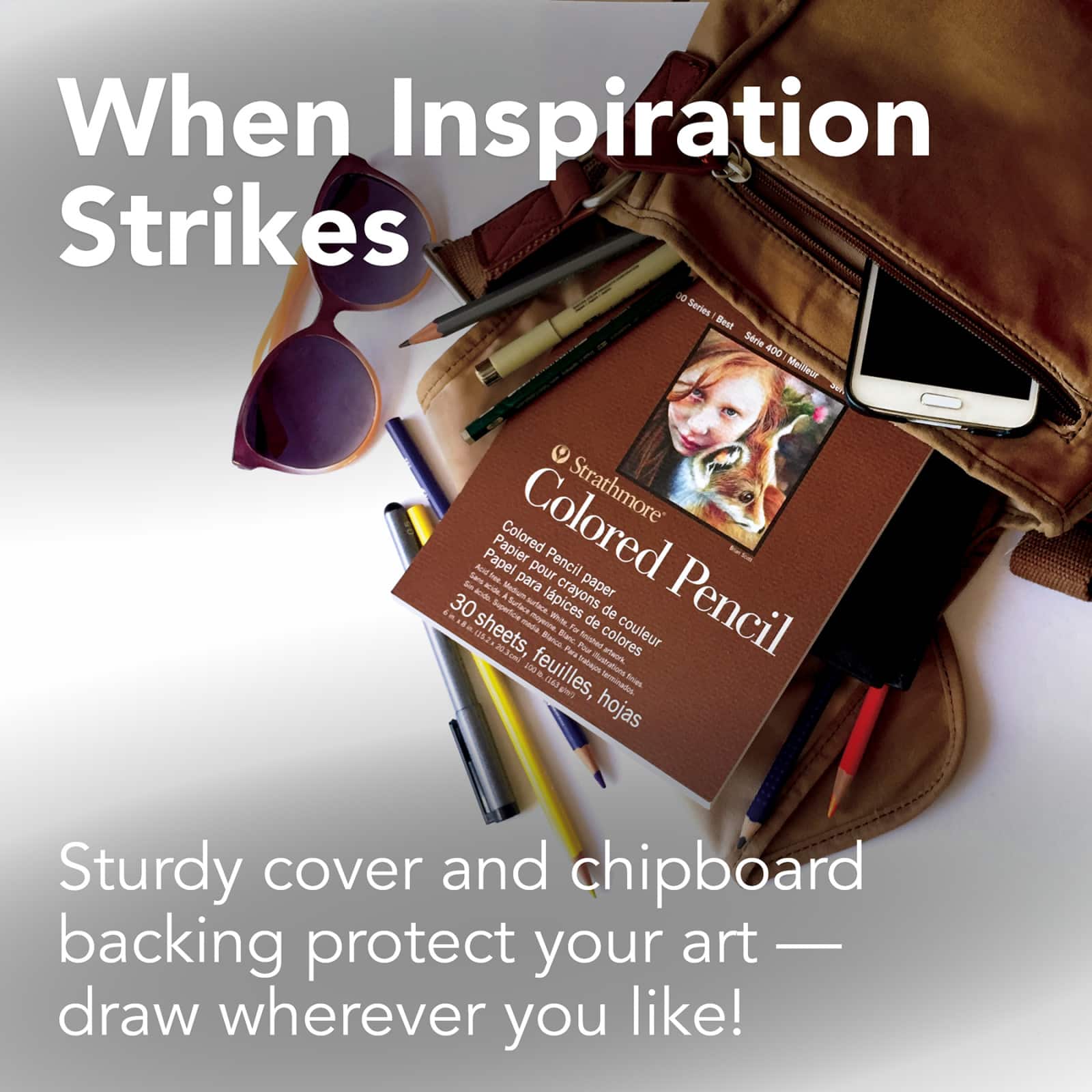 Strathmore Colored Pencil Pad, 400 Series, 30 Sheets, 9" x 12"