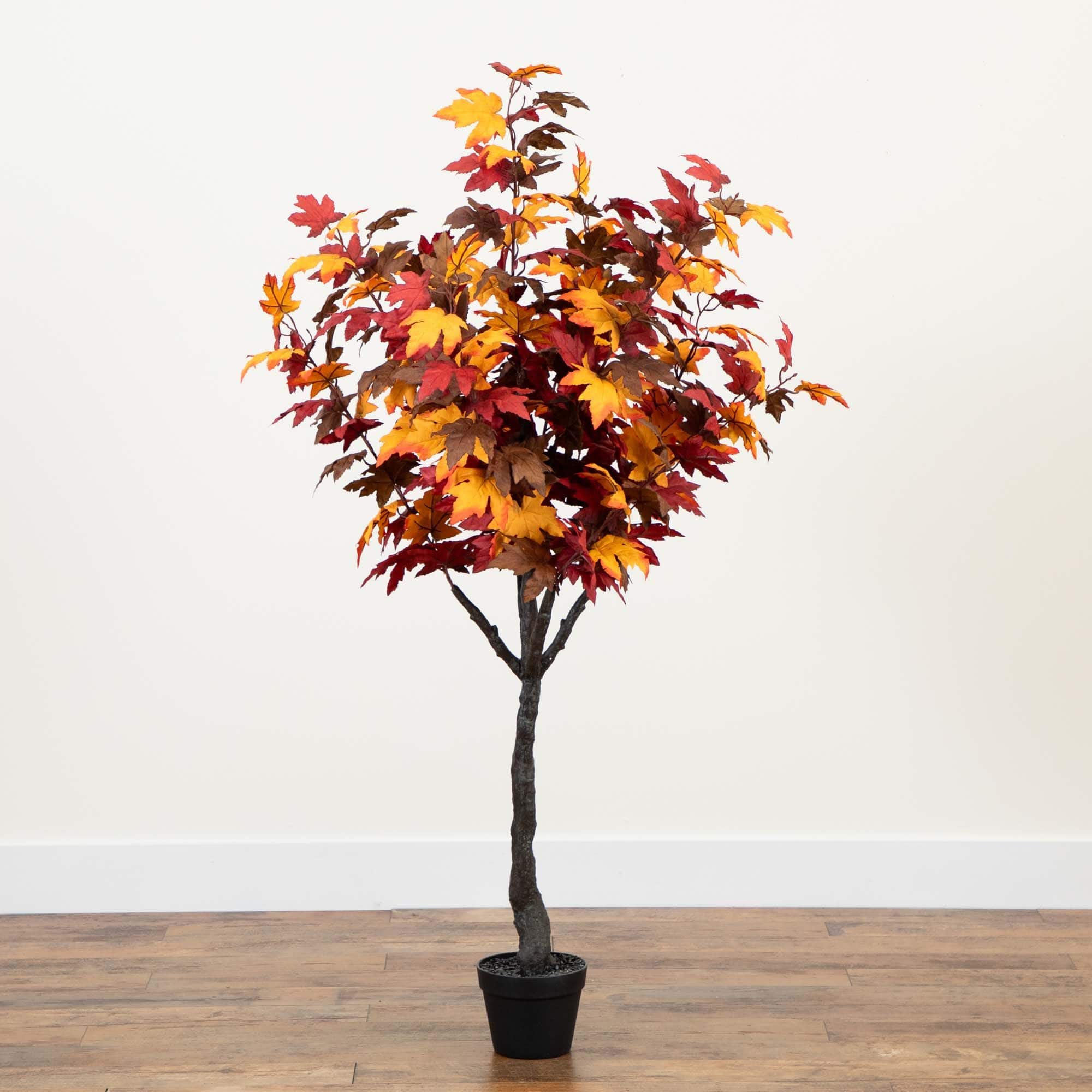 5ft. Autumn Smoky Maple Artificial Fall Tree
