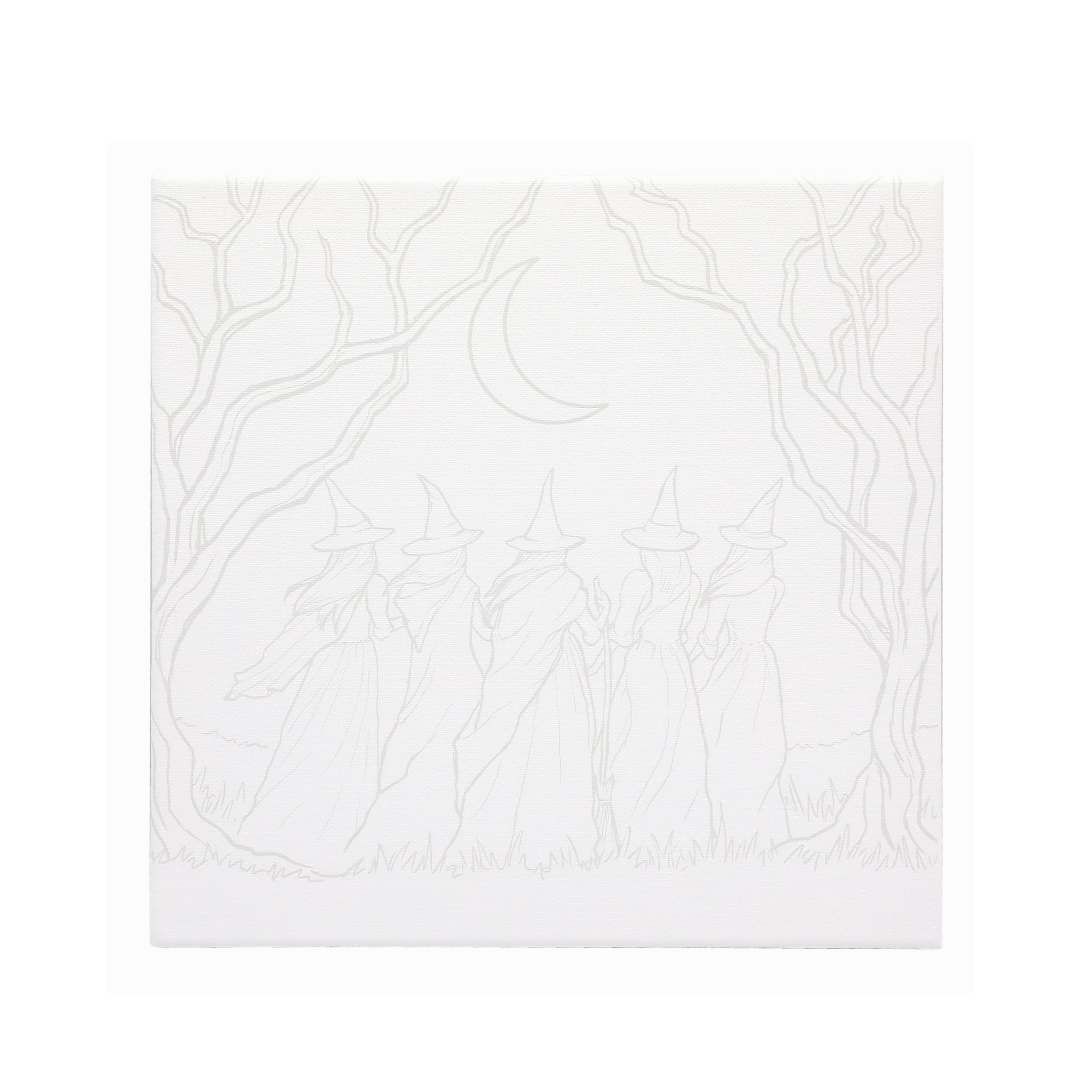 11" x 11" Witches Circle Canvas Painting Kit by Craft Smart®