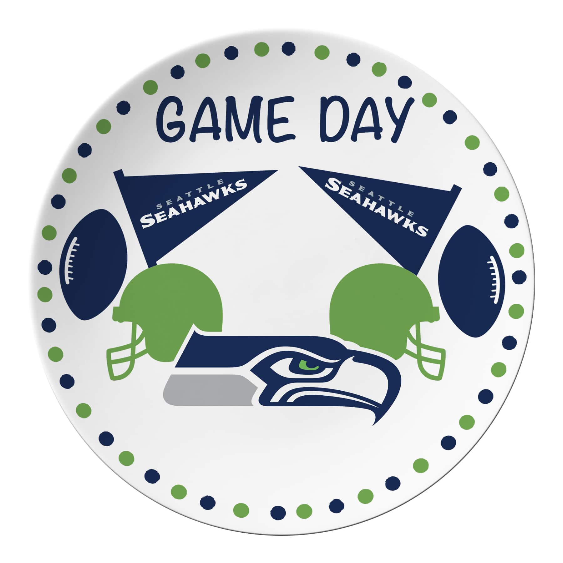 The Memory Company 10" NFL Game Day Round Plate
