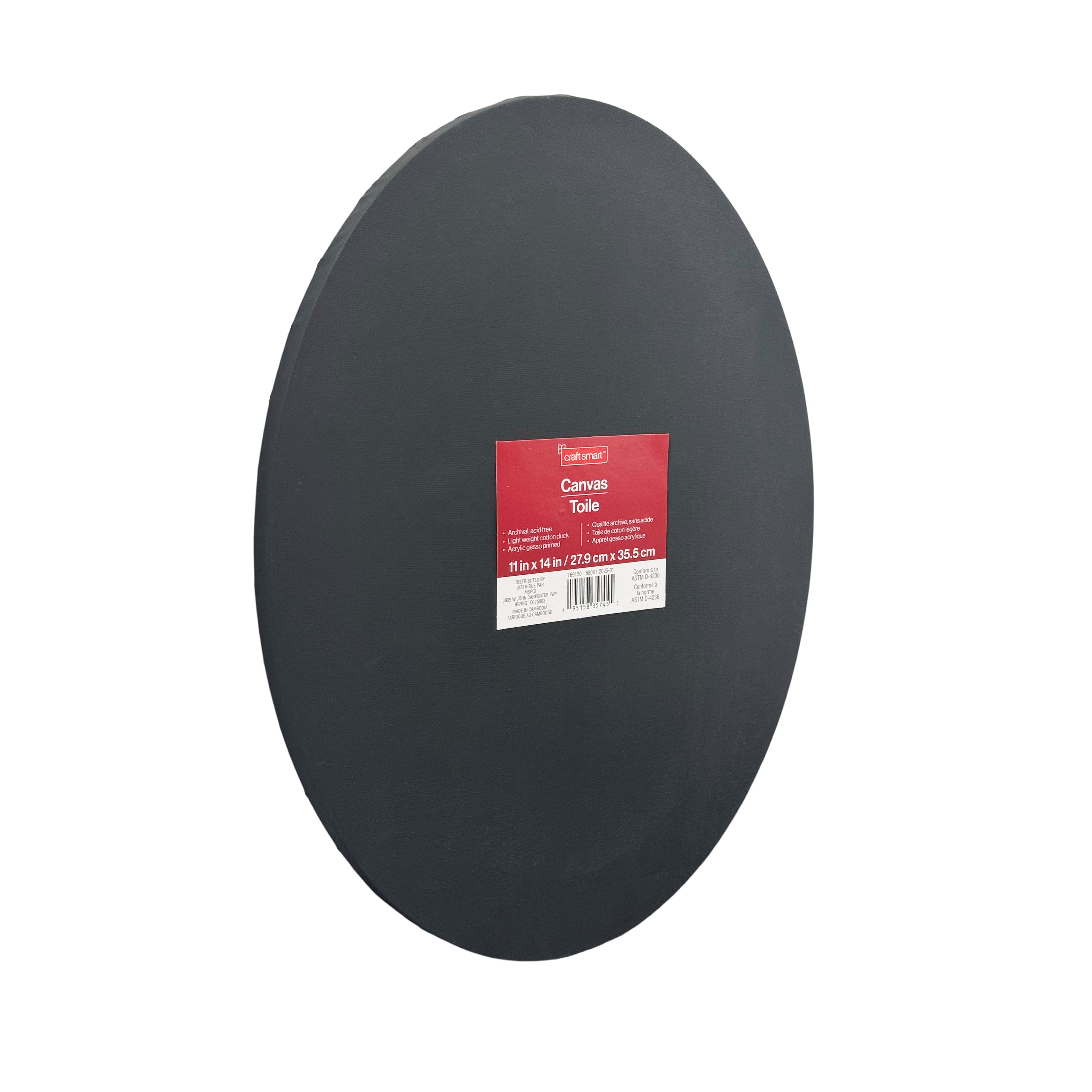 Oval Cotton Duck Canvas by Craft Smart&#x2122;