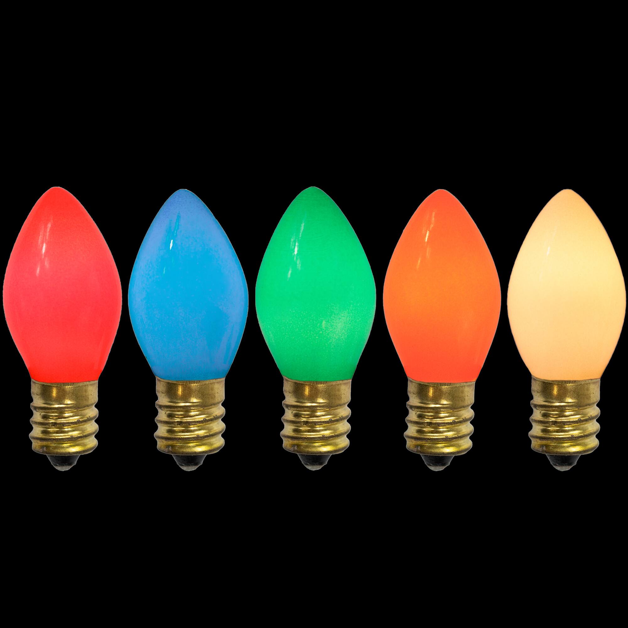 Multicolor Opaque C7 Incandescent Replacement Bulbs, 25ct.
