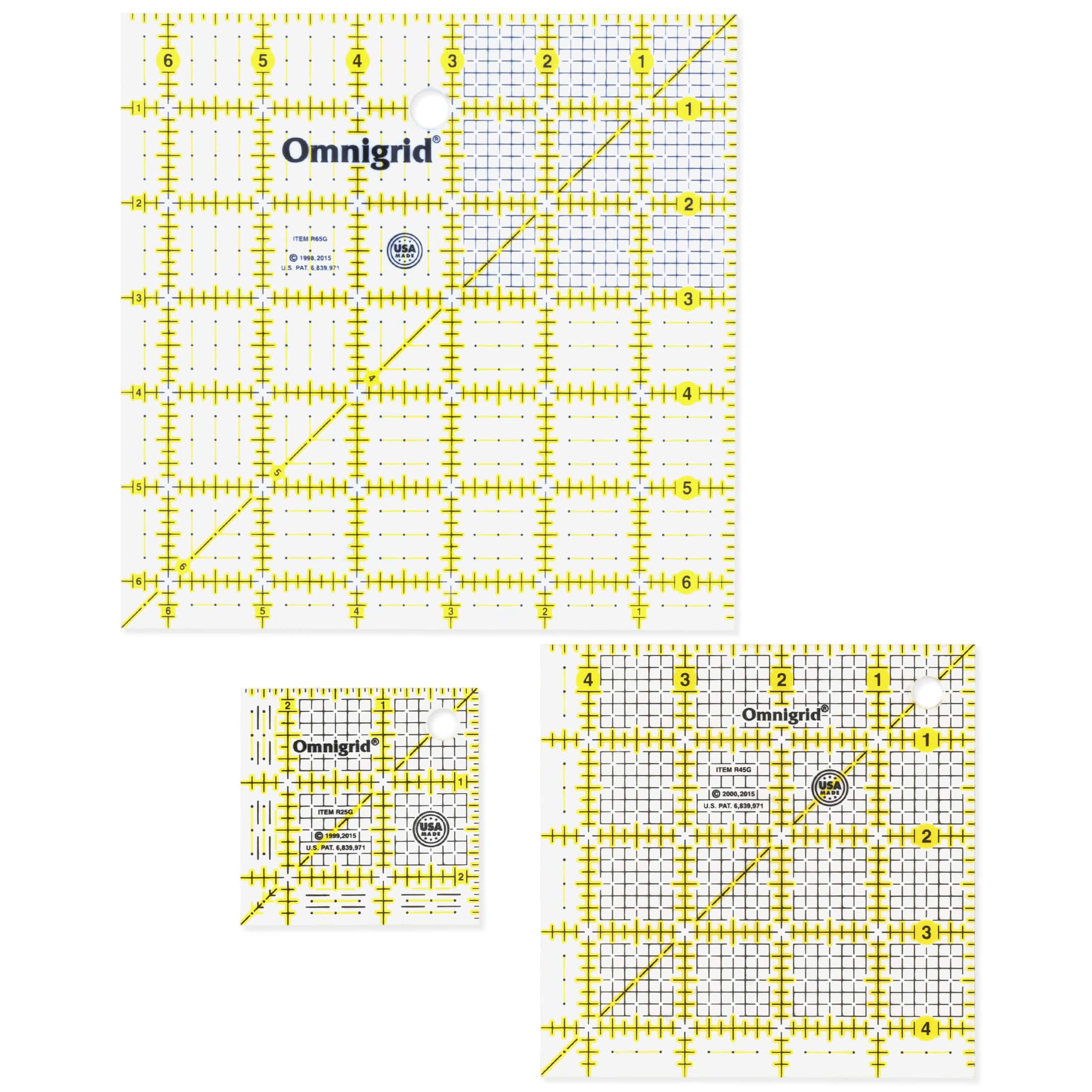 Omnigrid&#xAE; Square Quilter&#x27;s Ruler Combo Pack, 3ct.