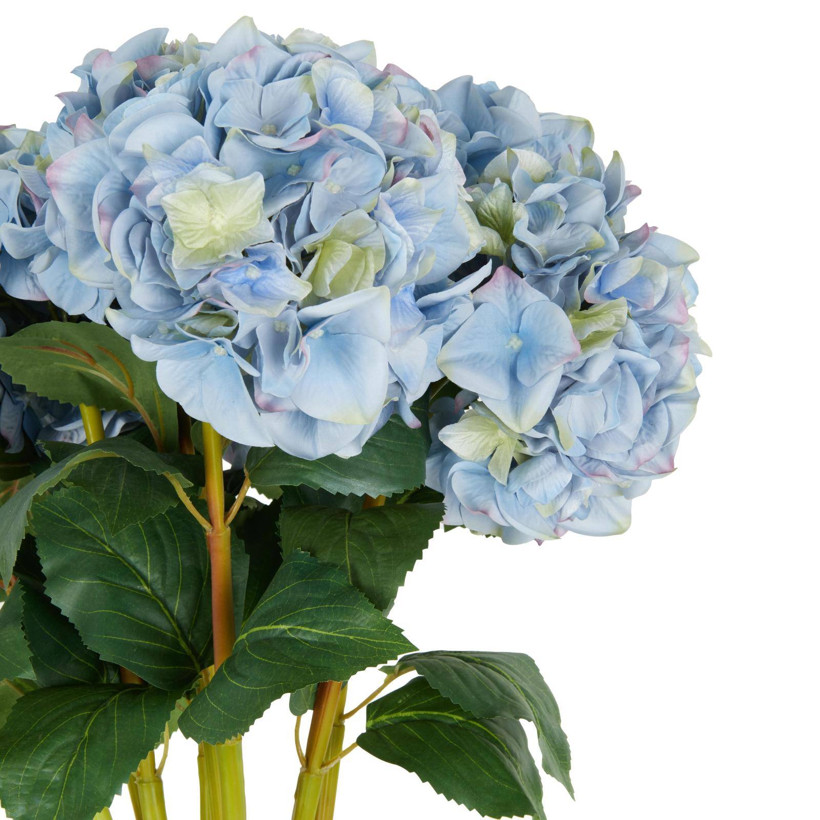 33" Blue Hydrangea Artificial Flower Stem