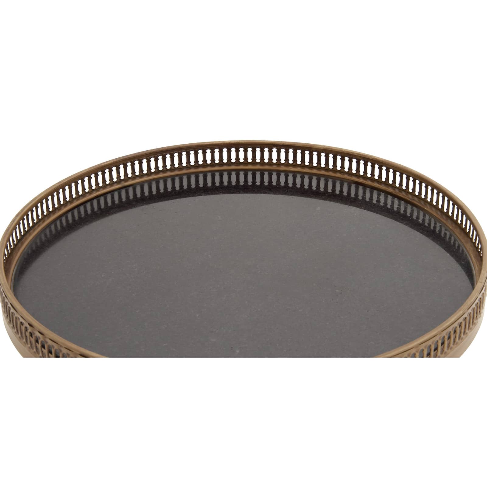 2ft. Black Iron Traditional Accent Table