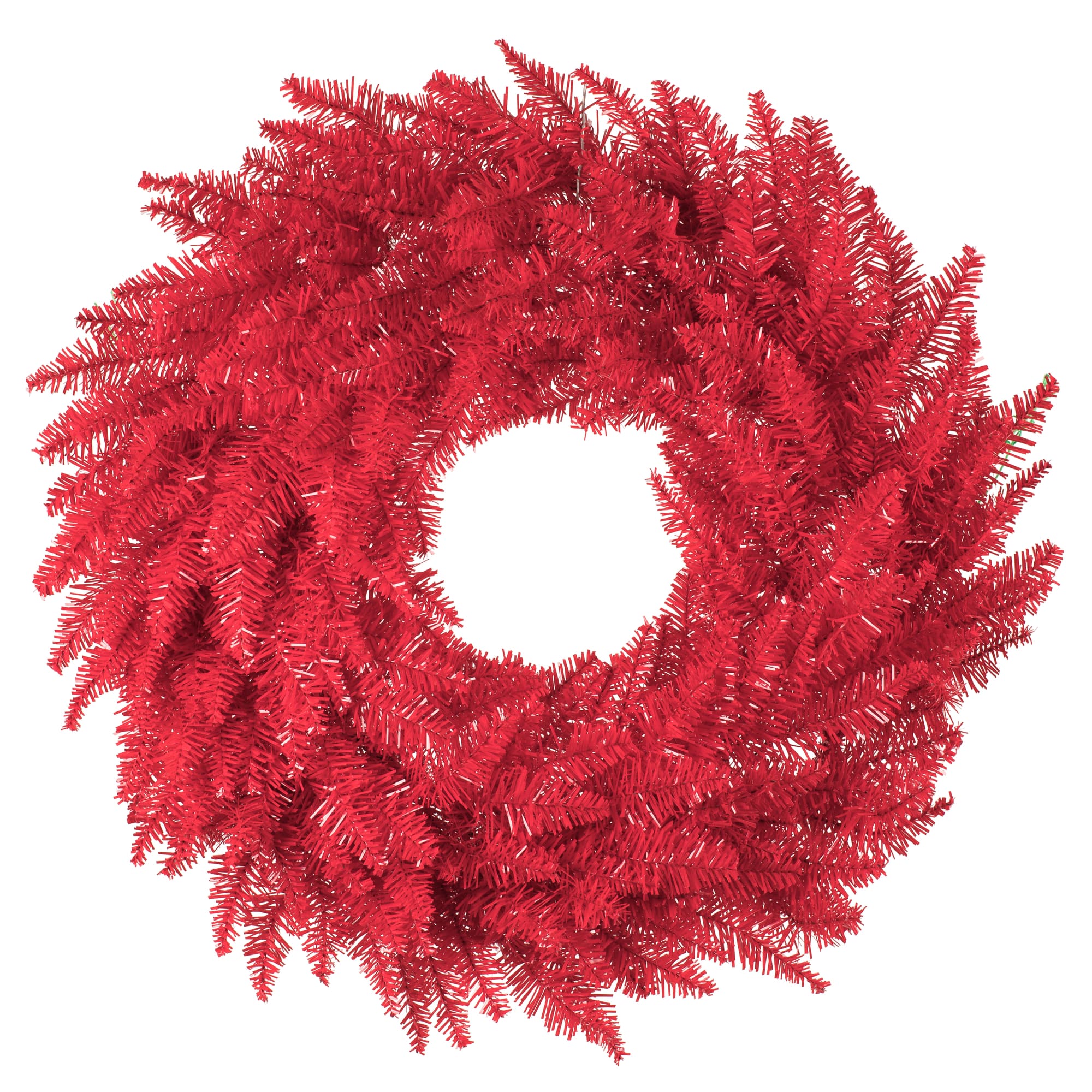 24&#x22; Unlit Red Fir Artificial Christmas Wreath