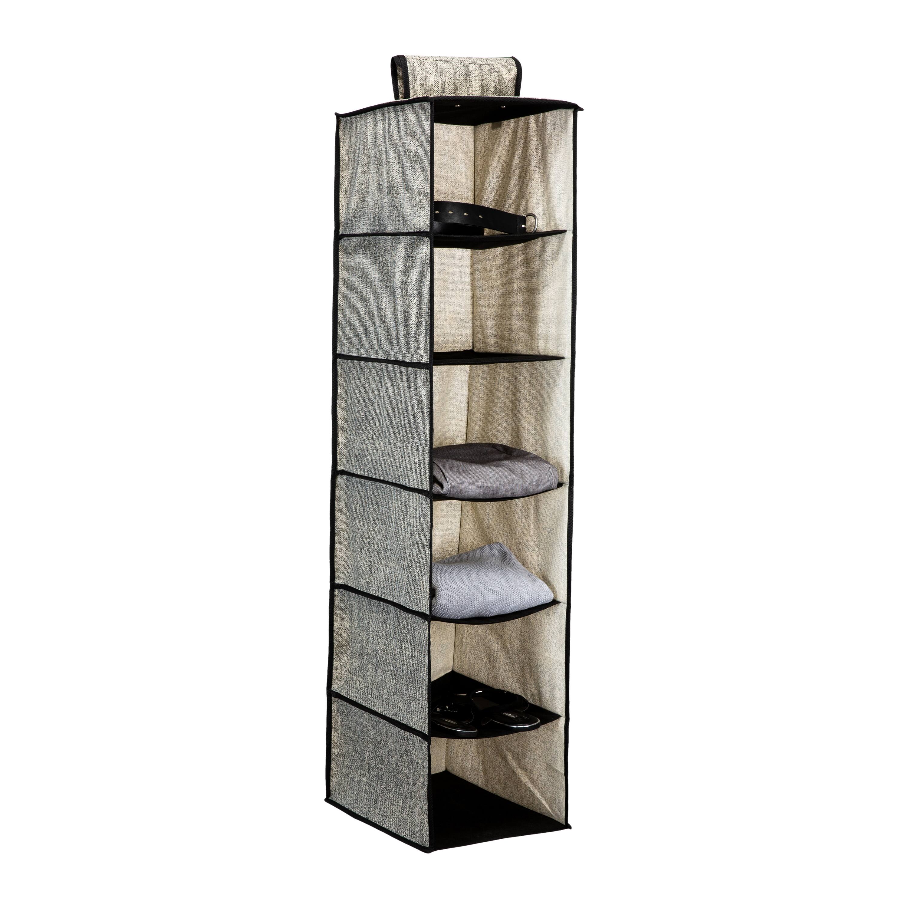 6 Grids Closet Organizer - Black