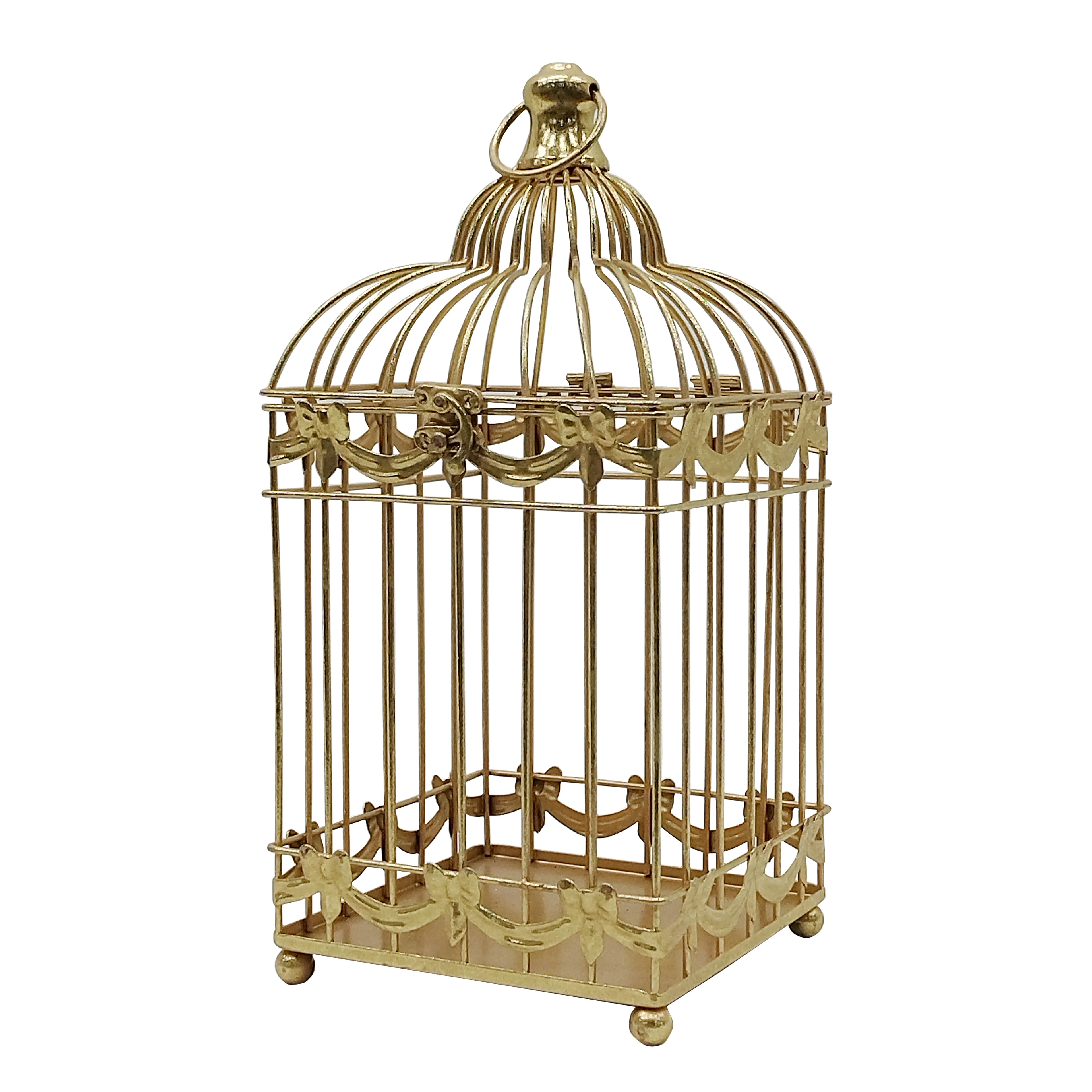 Gold Iron Birdcage with Bows Tabletop D&#xE9;cor by Ashland&#xAE;