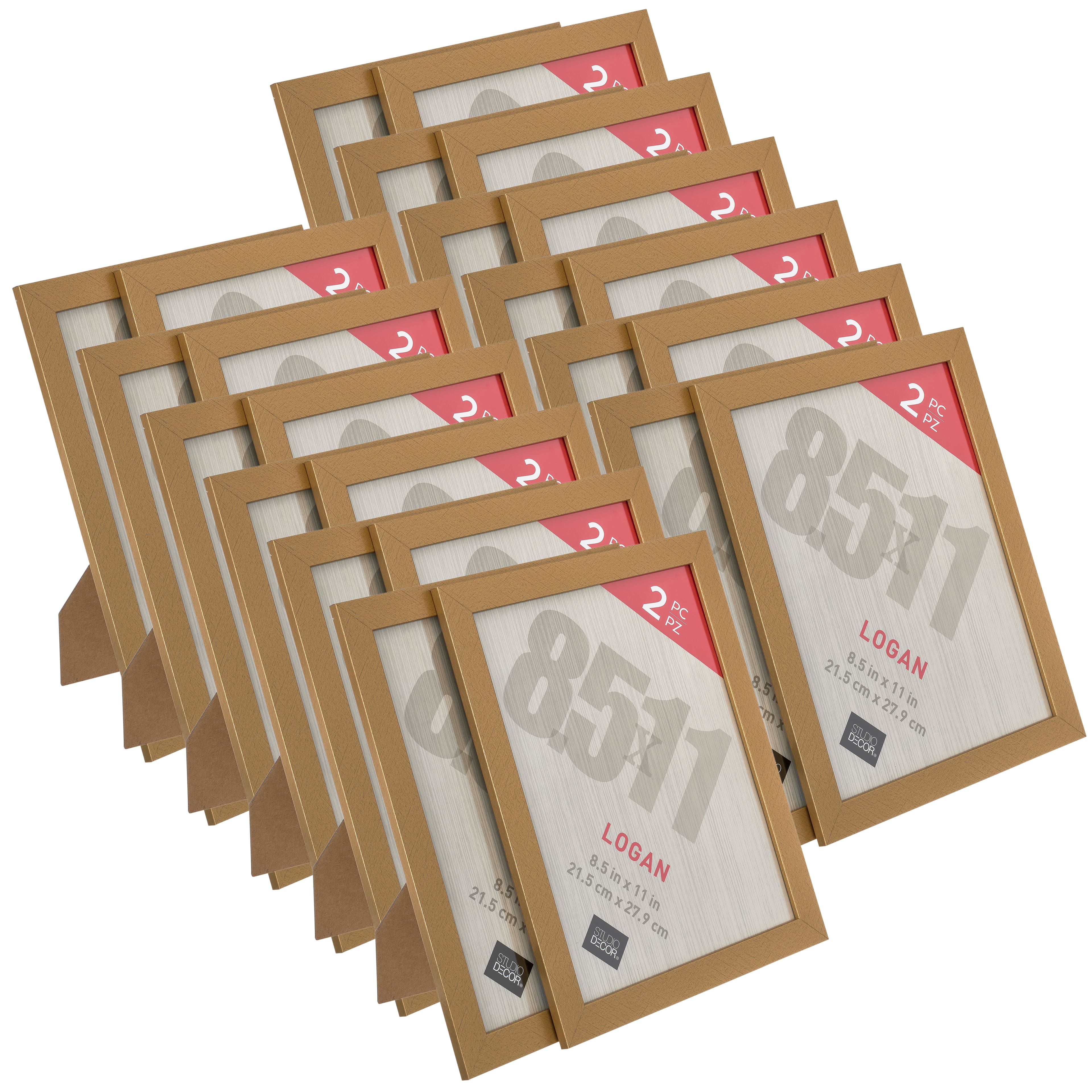 12 Packs: 2 ct. (24 total) Gold Tabletop Frames, Logan by Studio Décor®