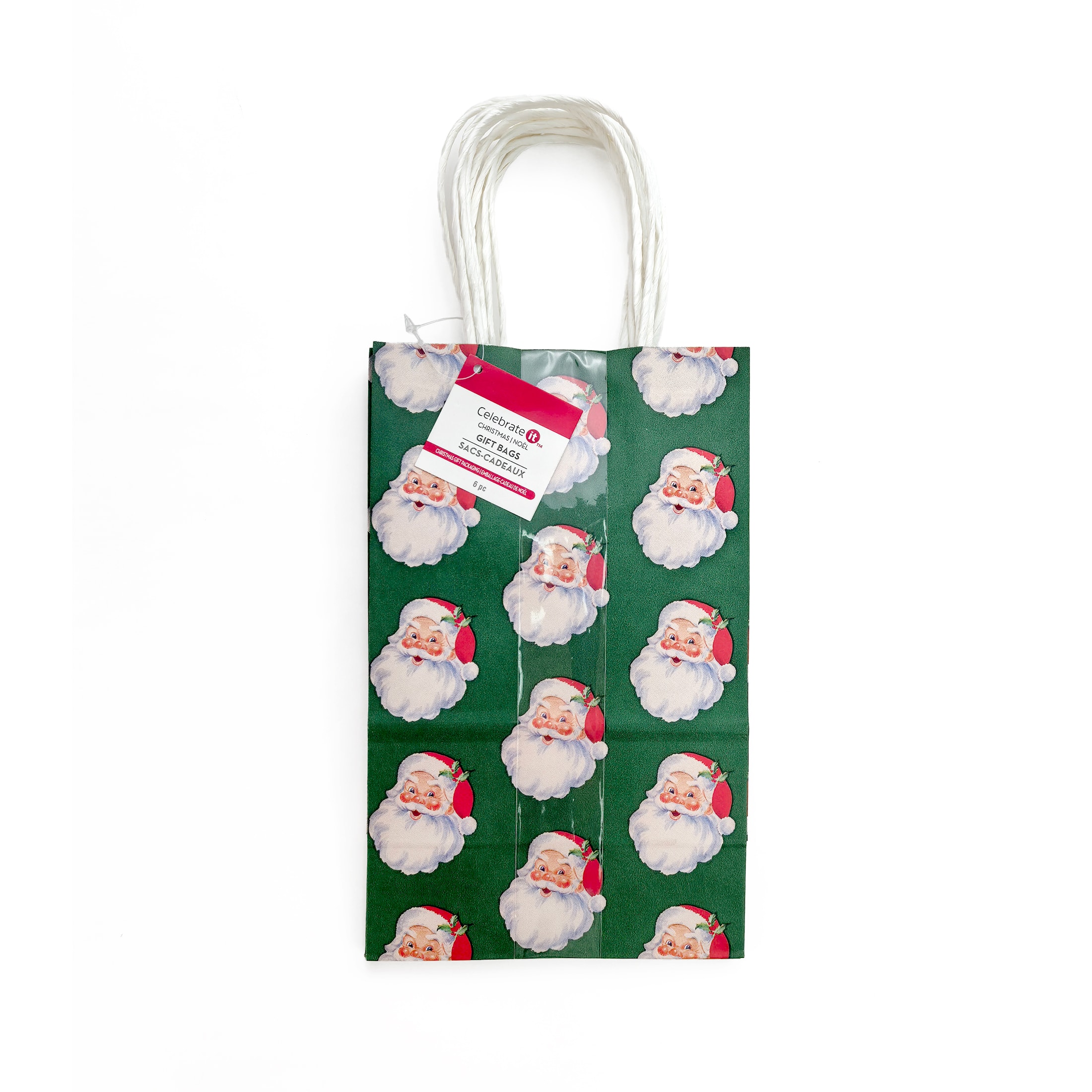 Small Santa Gift Bags, 6ct. by Celebrate It™