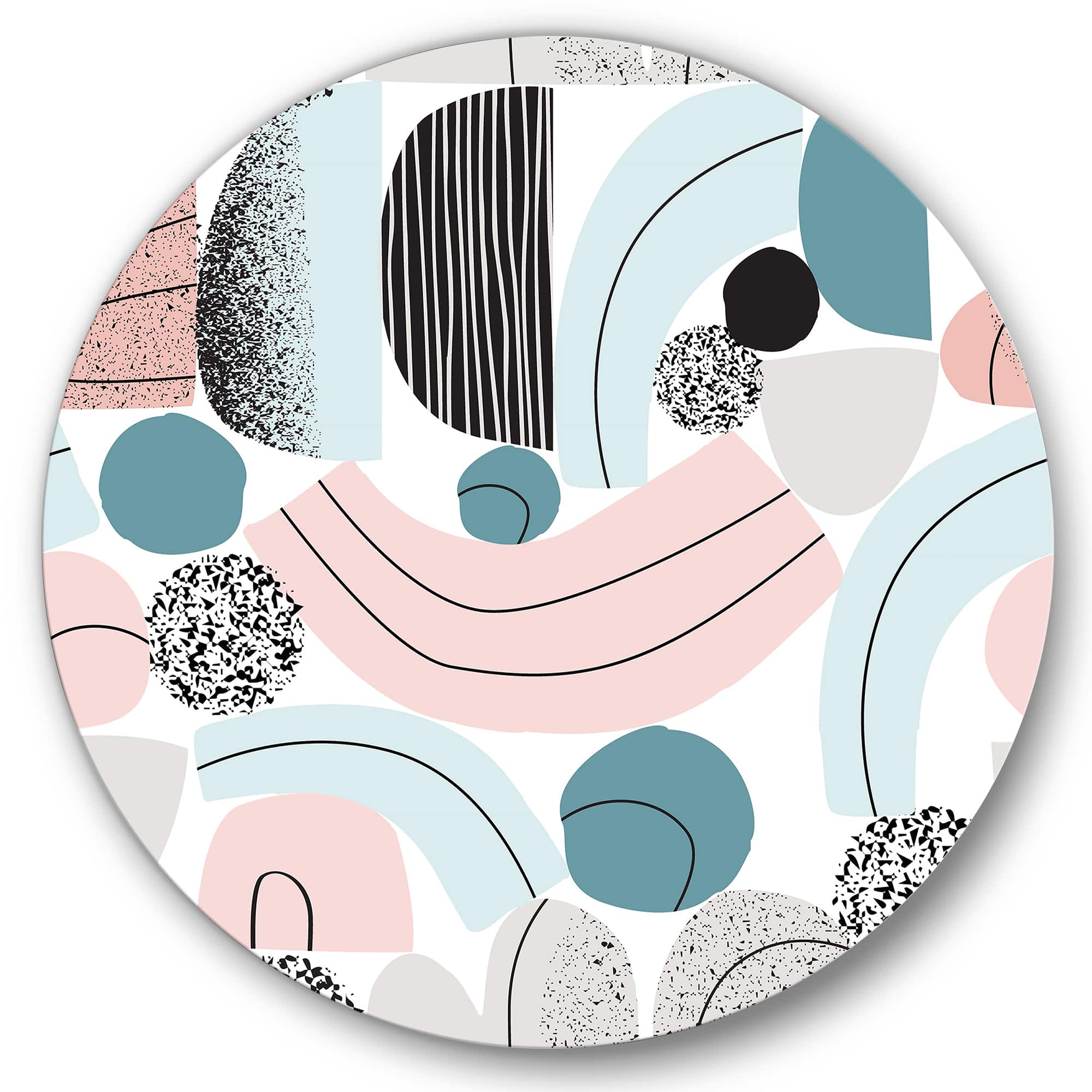 Designart - Colorful Art Collage In Pastel Colors