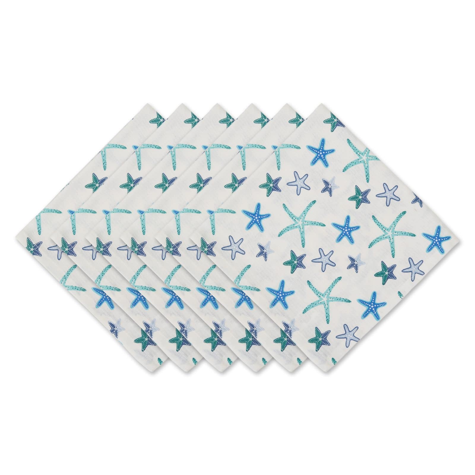 DII&#xAE; Starfish Cloth Dinner Napkins, 6ct.