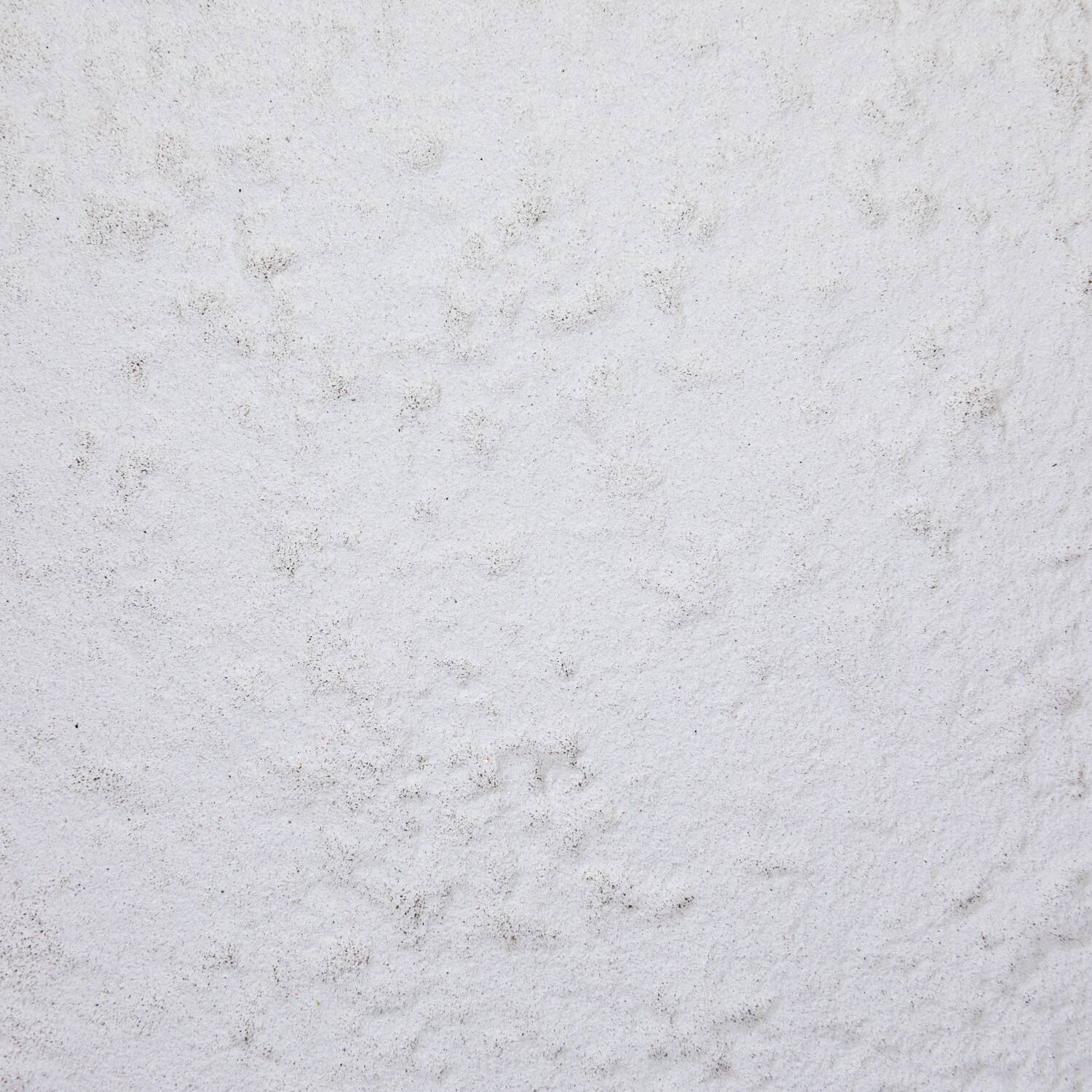 Hello Honey® 10" Matte White Decorative Textured Aluminum Bowl with Raw Edge