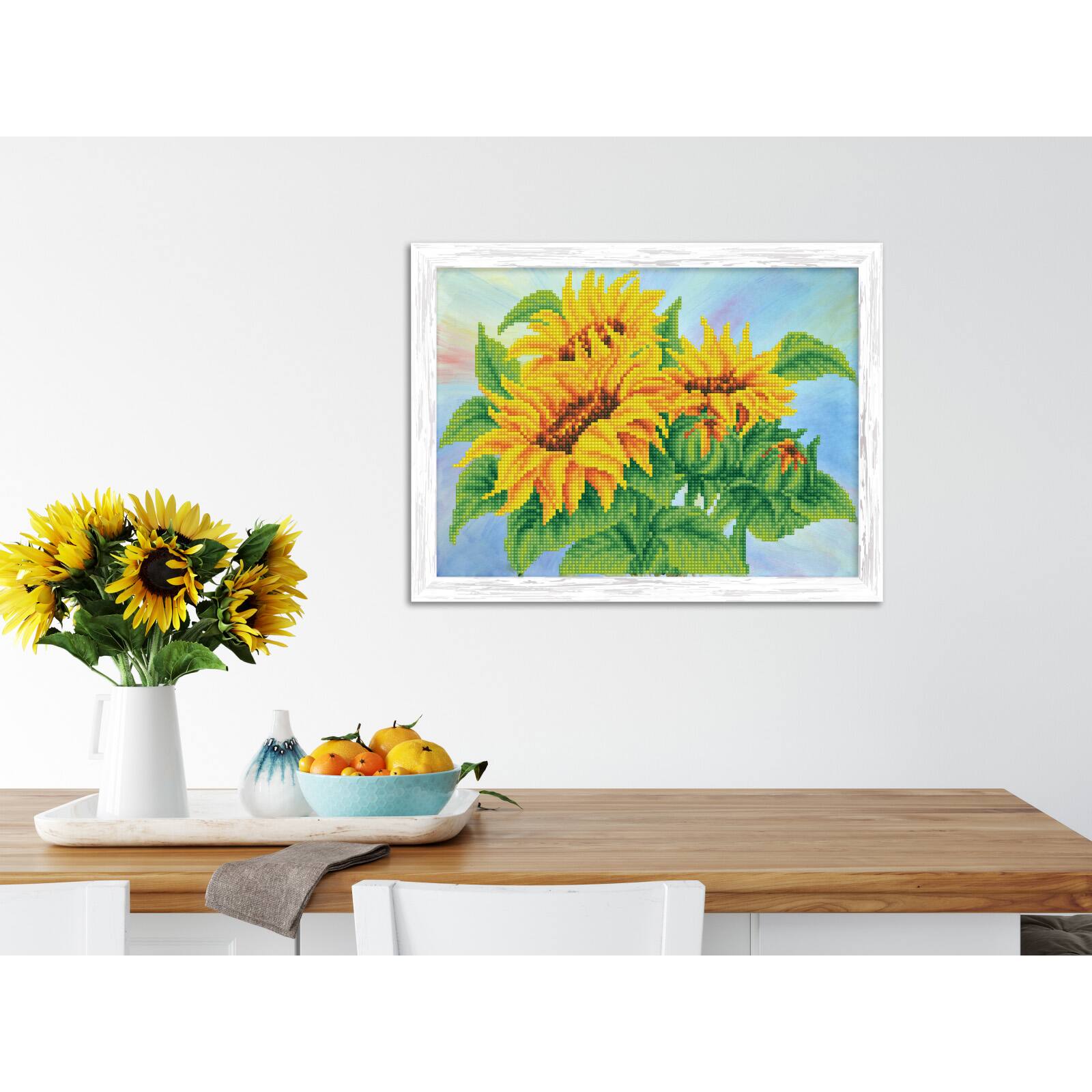 Diamond Dotz® Wistful Sunflowers Diamond Painting Kit