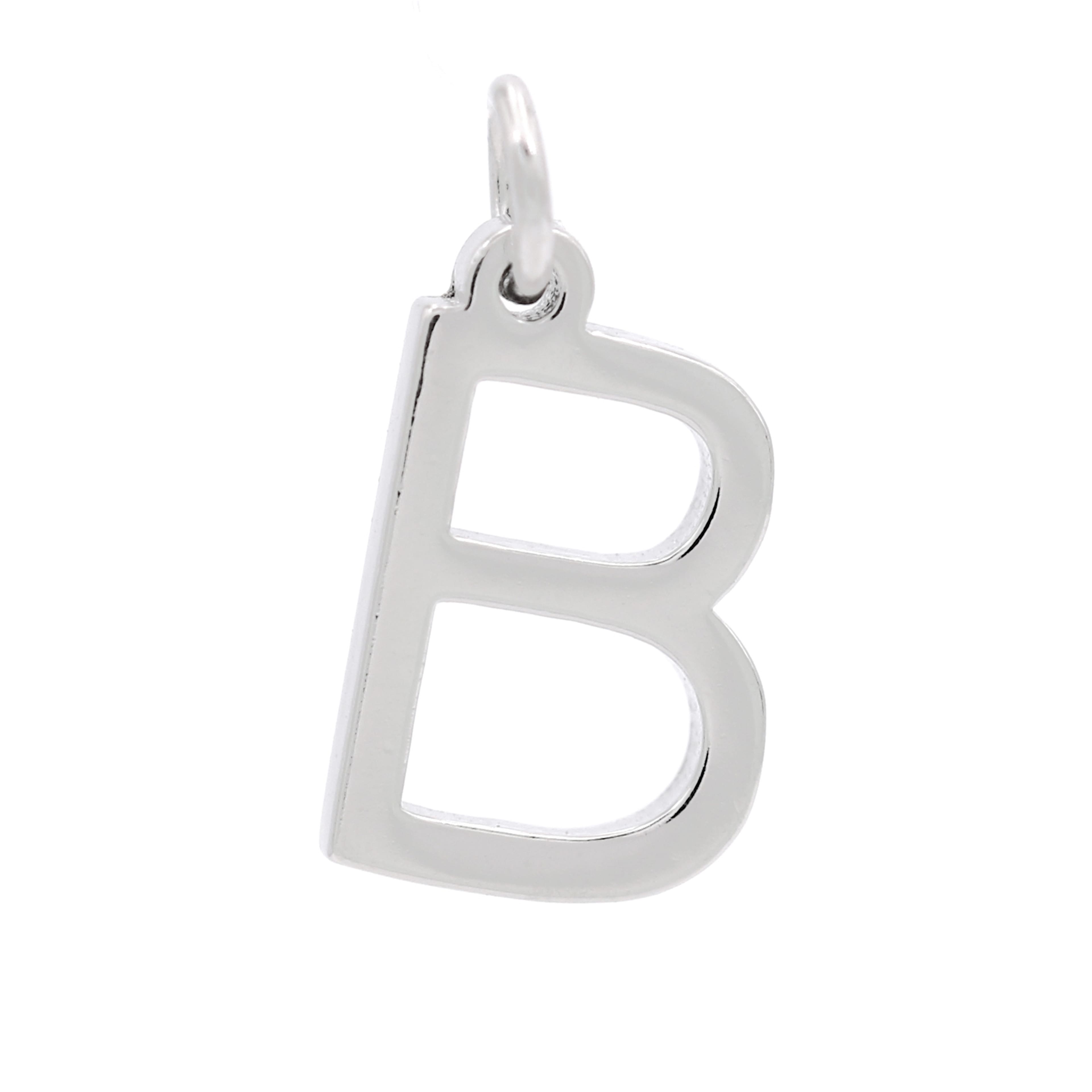 12 Pack: Sterling Silver Alphabet Charm by Bead Landing™