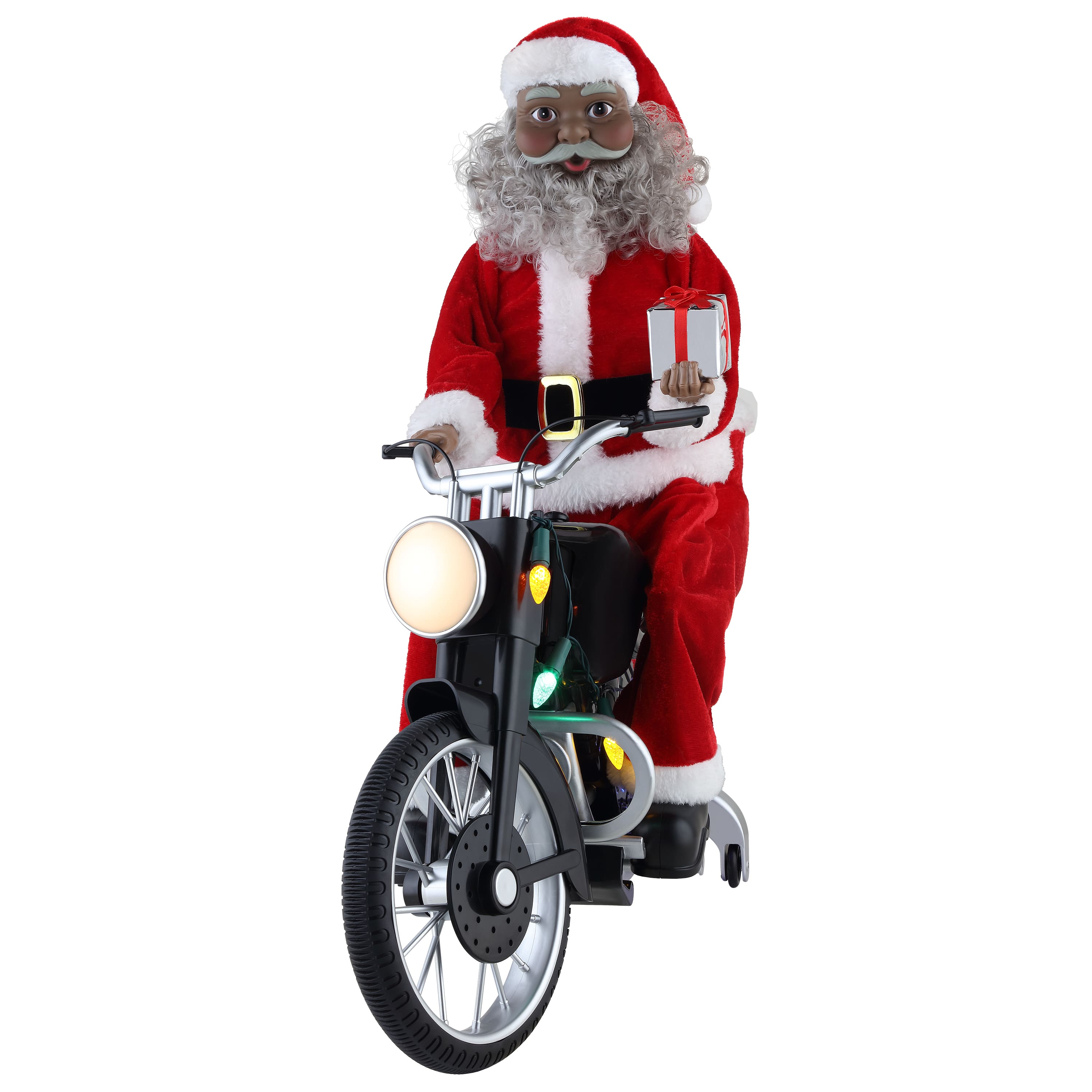 20&#x22; Black Motorcycling Santa