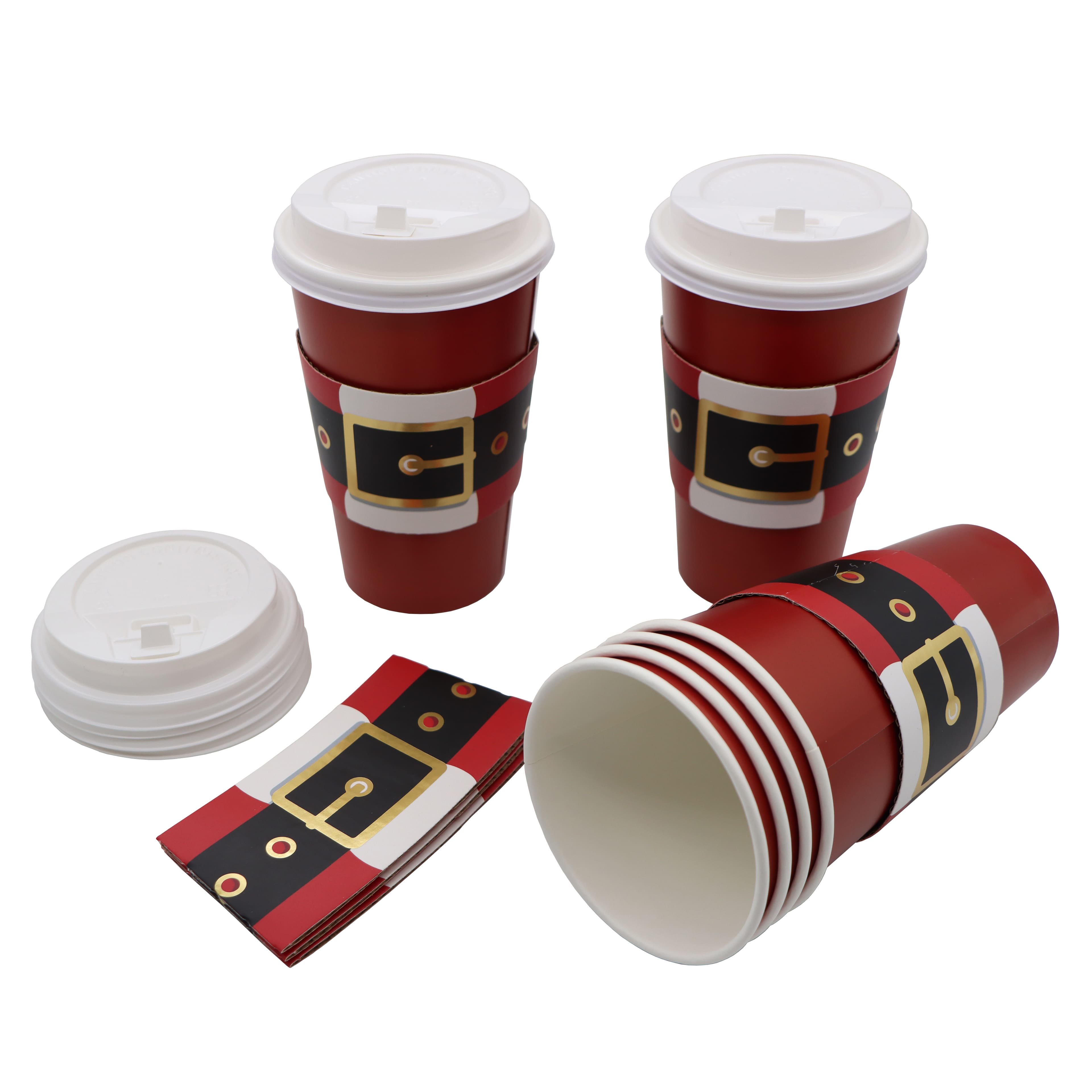 16oz. Santa Paper Cup Set by Celebrate It&#x2122;