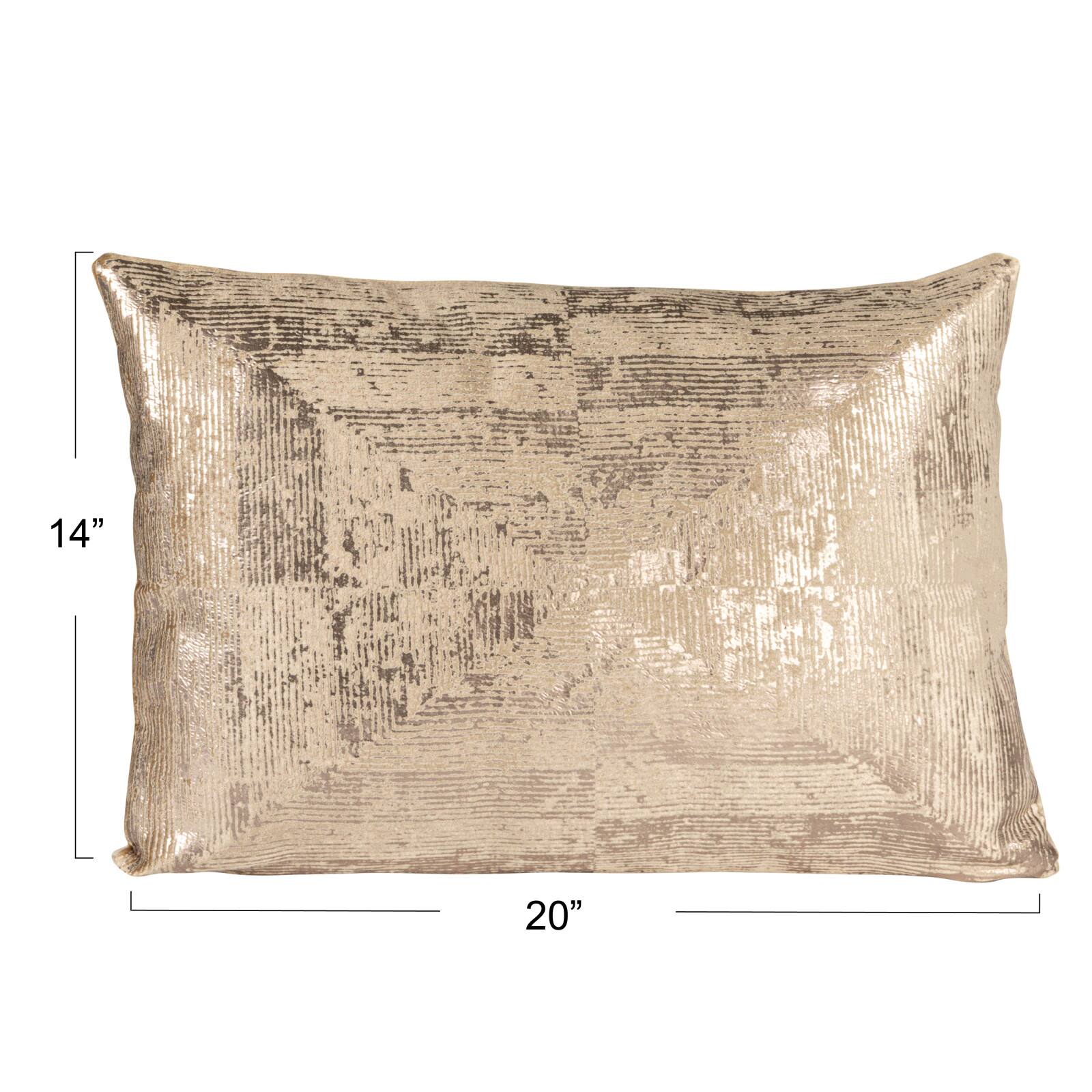 Hello Honey® Gold & Sand Aureate Sands Velvet Lumbar Pillow