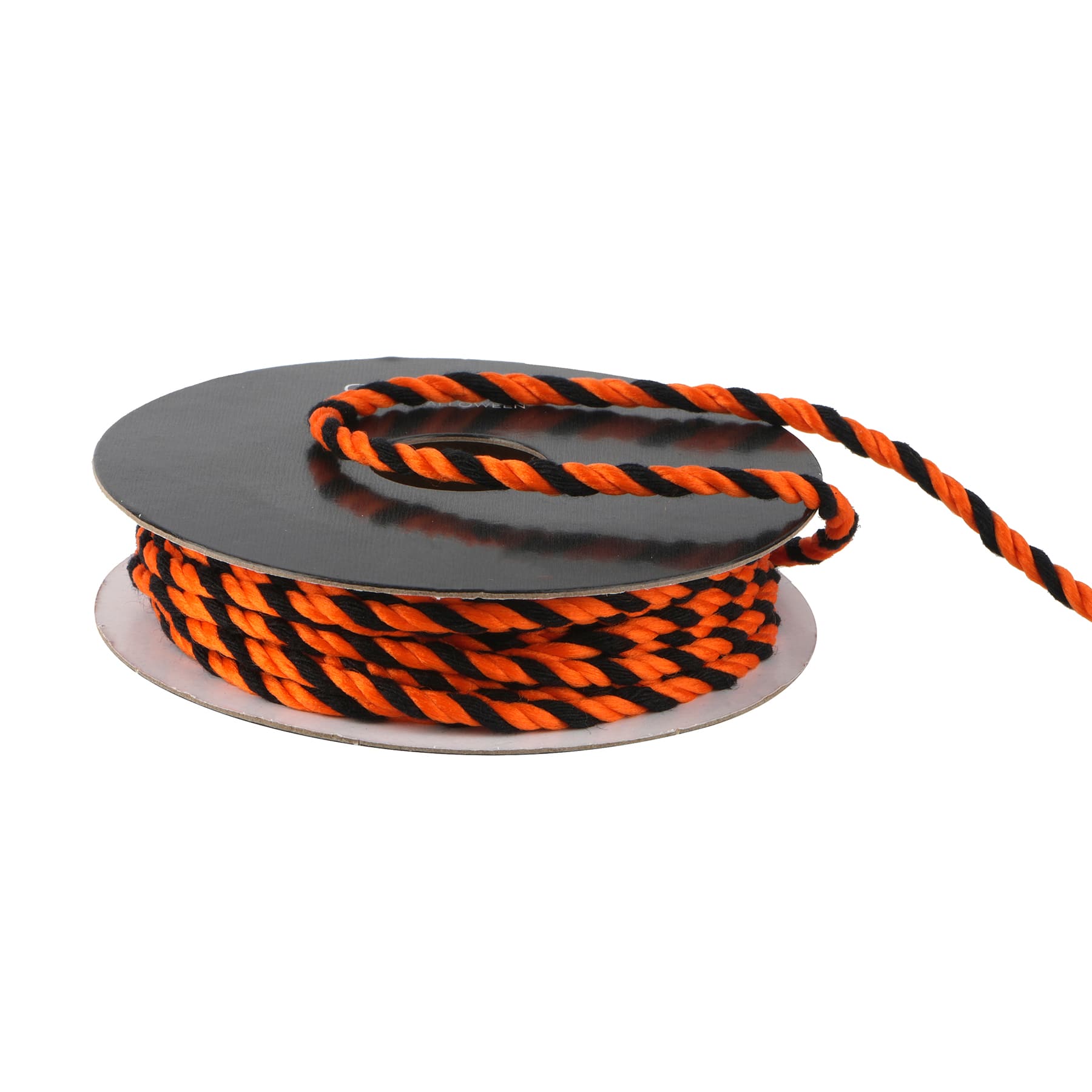 1/8&#x22; x 4yd. Orange &#x26; Black Twist Ribbon by Celebrate It&#xAE; Halloween