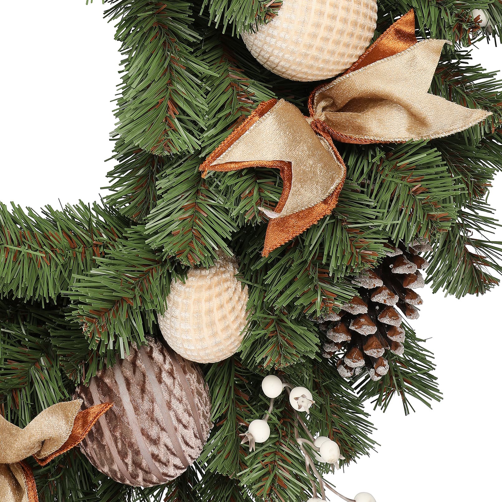 28&#x22; Pinecone &#x26; Ornament Wreath by Ashland&#xAE;