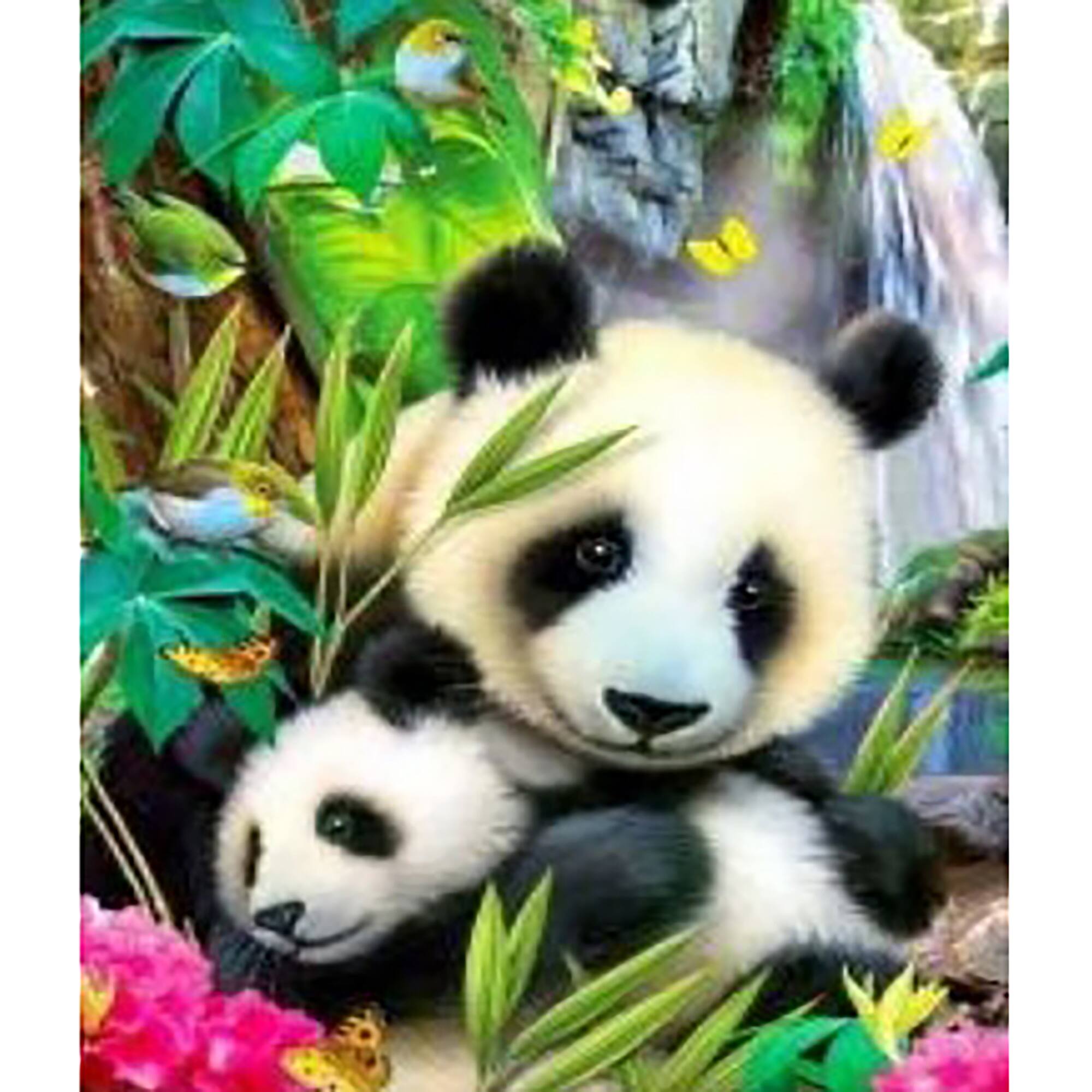Sparkly Selections Panda Mom and Baby Diamond Painting Kit, Square Diamonds