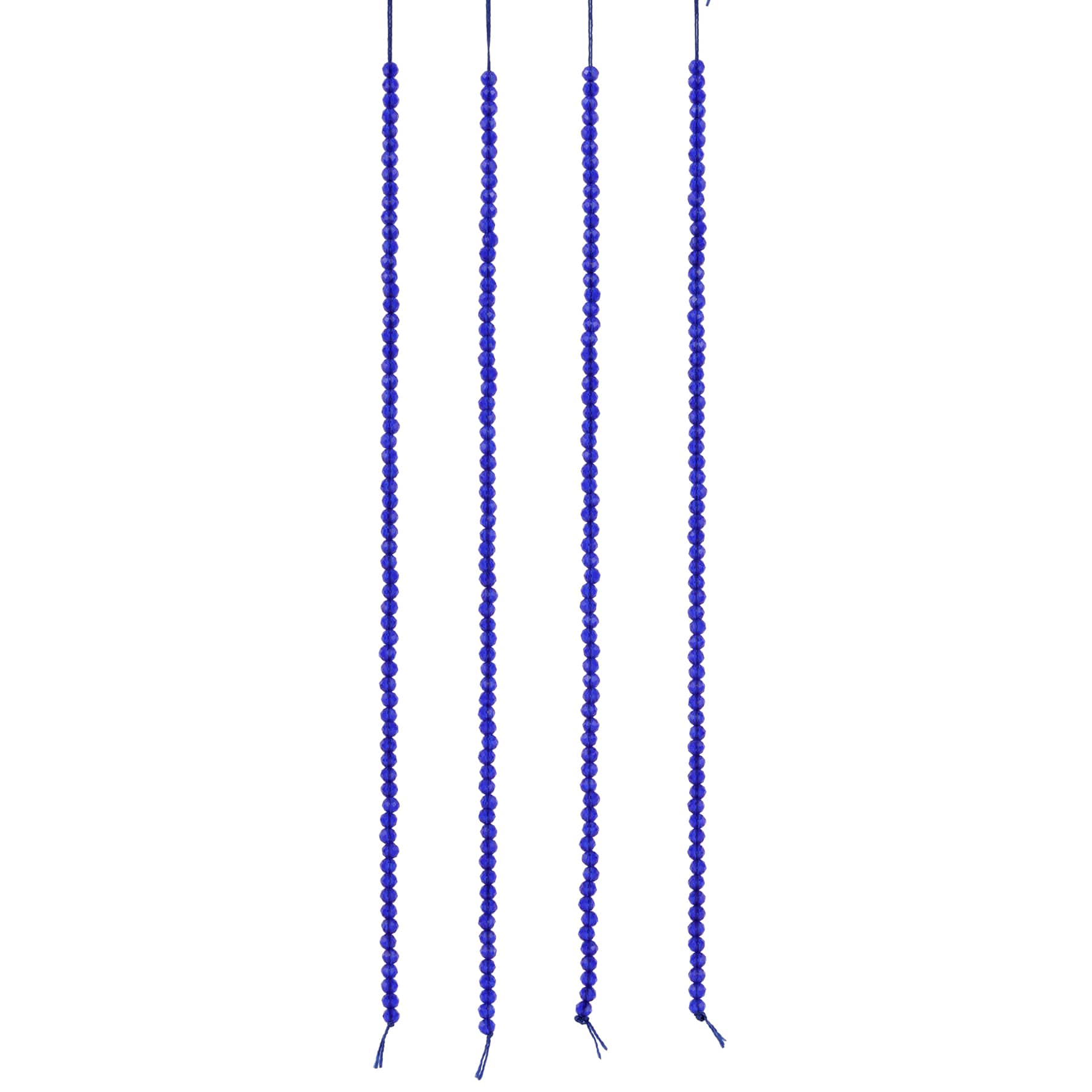 Blue Faceted Glass Round Beads, 2.8mm by Bead Landing™