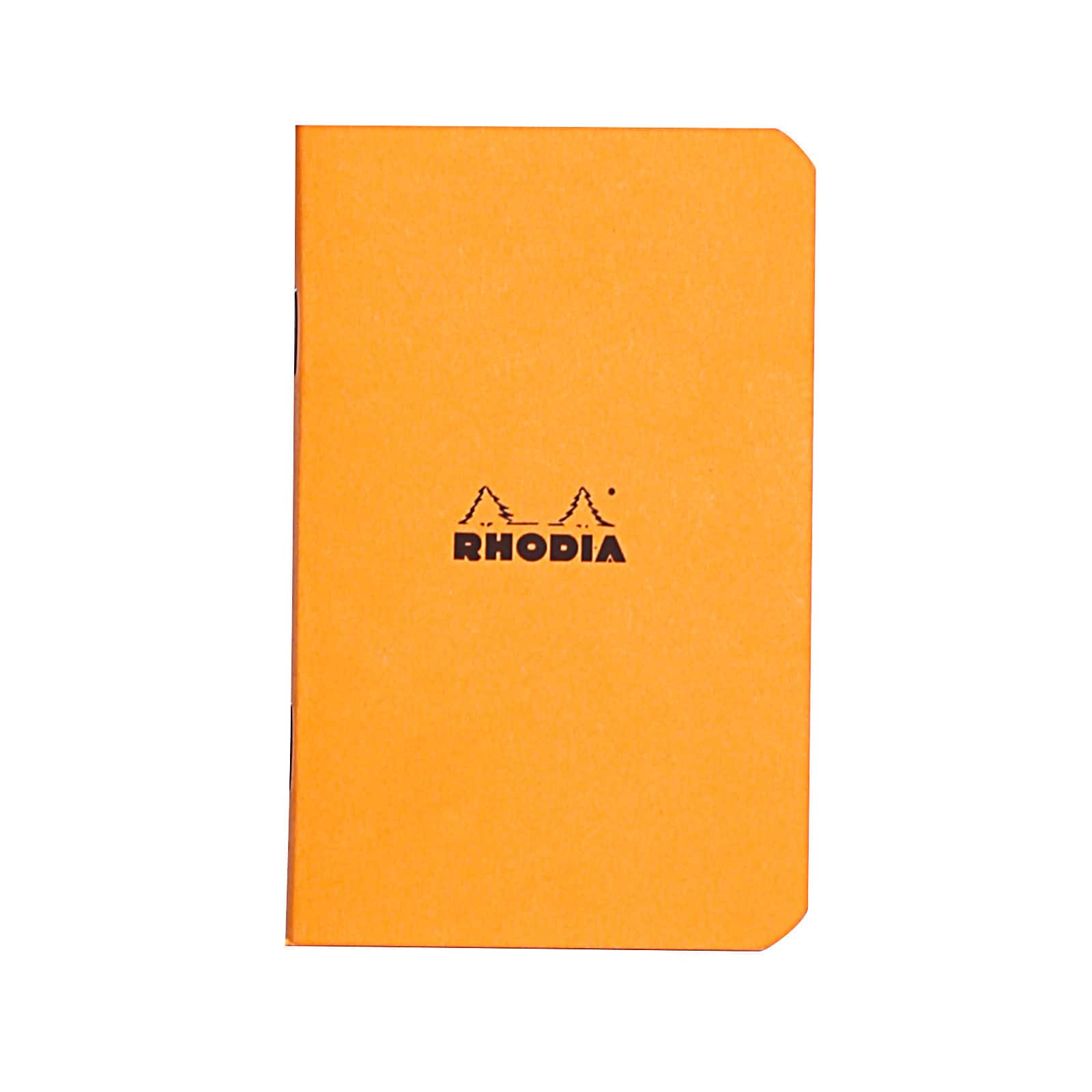 Rhodia&#xAE; Orange Side Stapled Graph Notebook, 3&#x22; x 4.75&#x22;