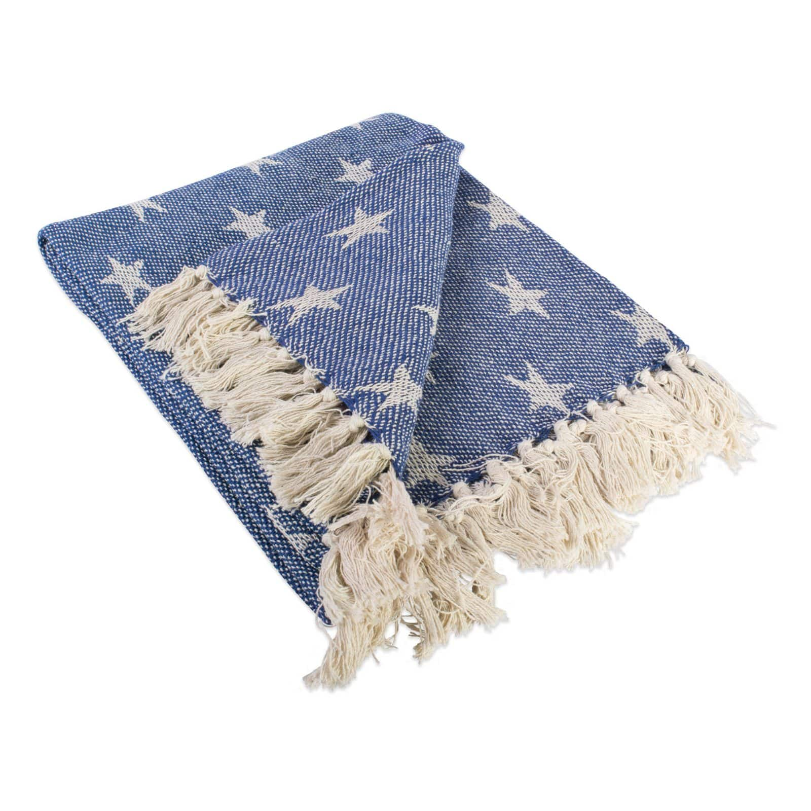 DII&#xAE; Nautical Blue Stars Throw