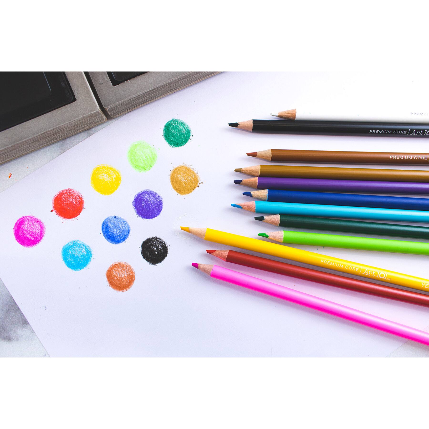 Art 101 Watercolor, Draw &#x26; Sketch Wood Art Set